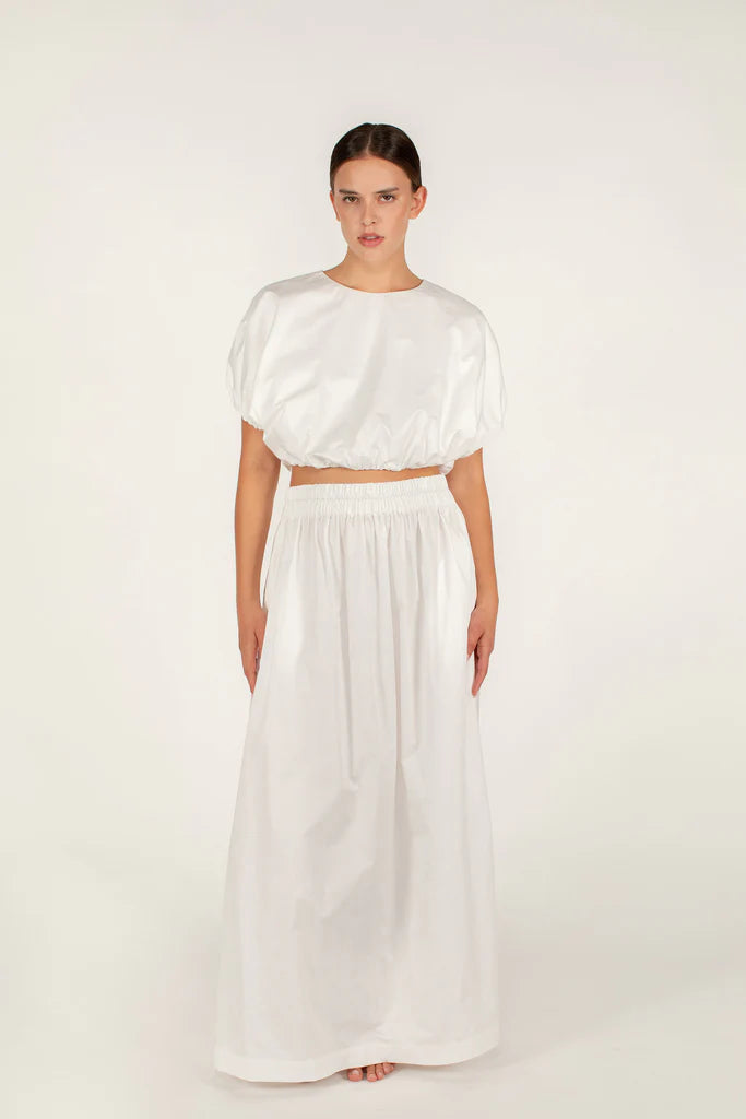 Delia Maxi Skirt - Bone
