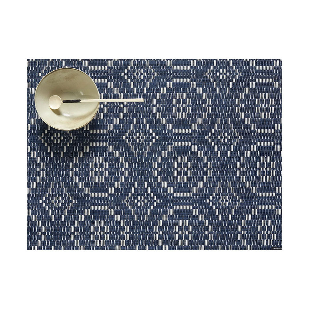 Overshot Placemat - Denim