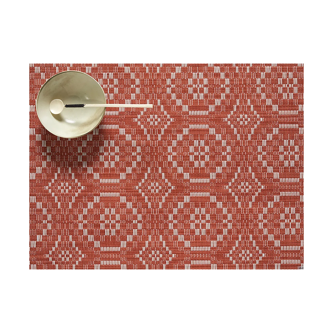 Overshot Placemat - Paprika