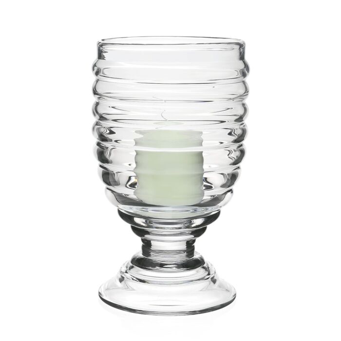 Ripples Footed Hurricane with Candle - 11½"