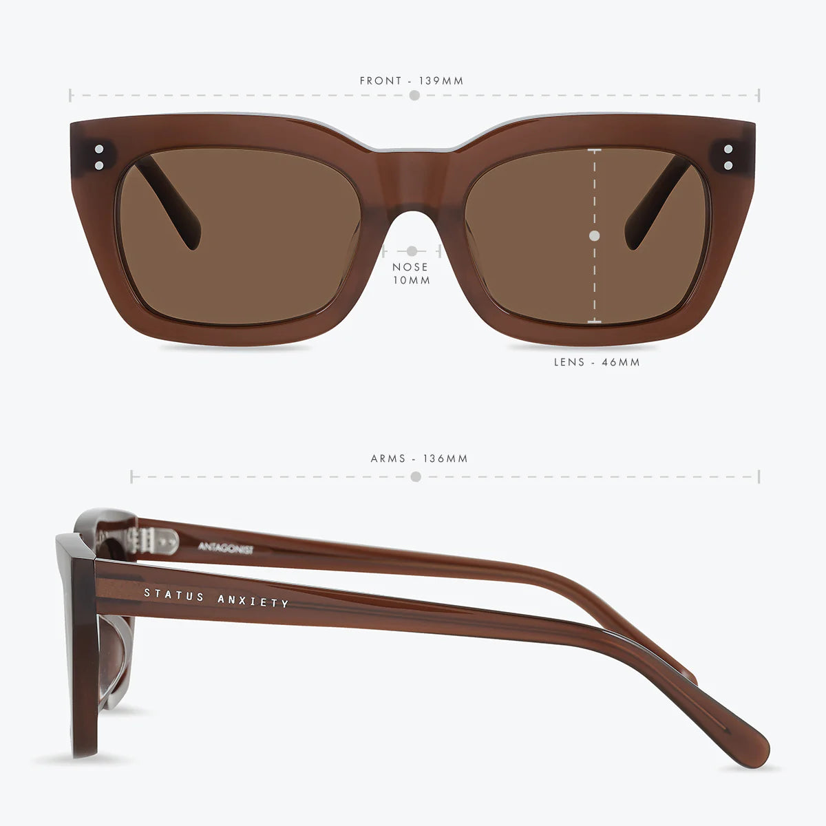 Antagonist Sunglasses - Brown