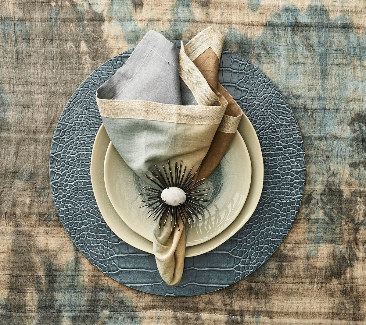 Croco Placemat Set/4 - Cadet