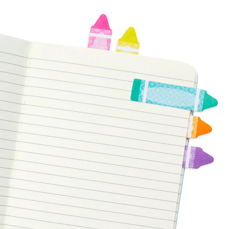 Notepals Sticky Tabs - Rainbow Crayons
