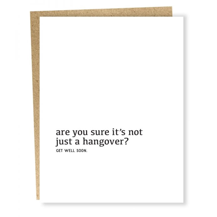 Hangover Card