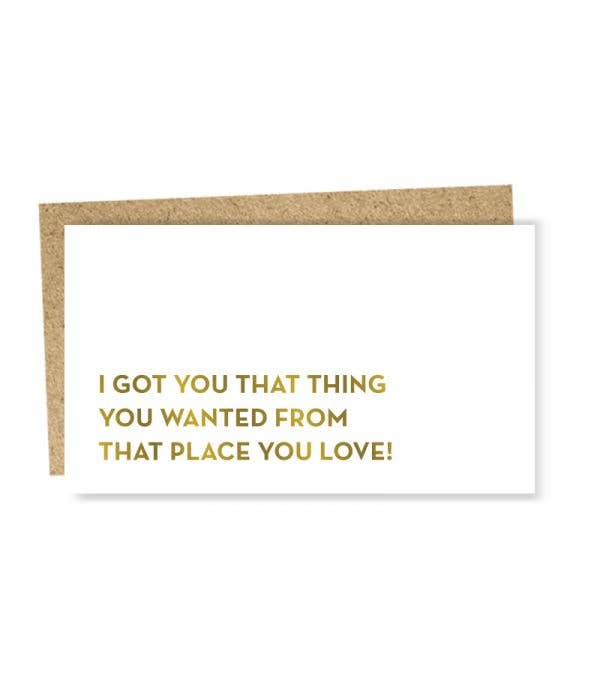 That Thing Card - Mini