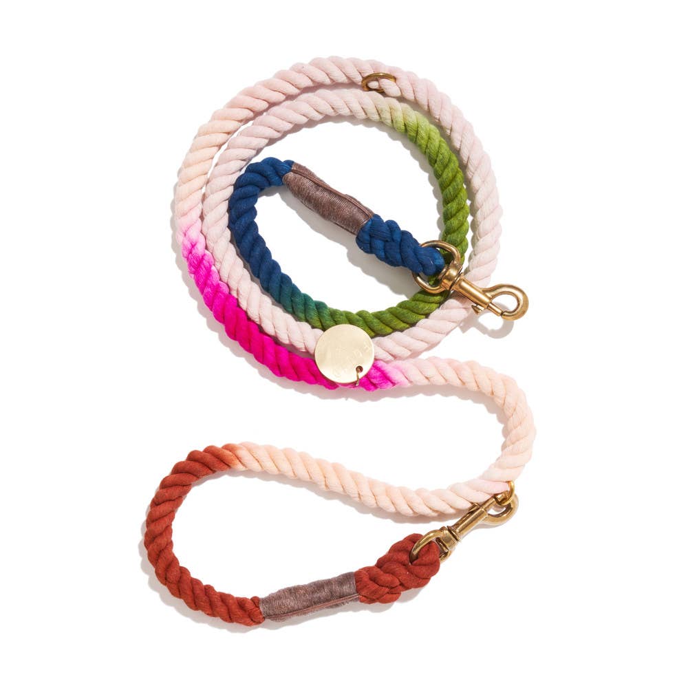 Cotton Rope Dog Leash - Spring Bouquet