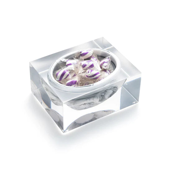 Block Bowl - White Marble