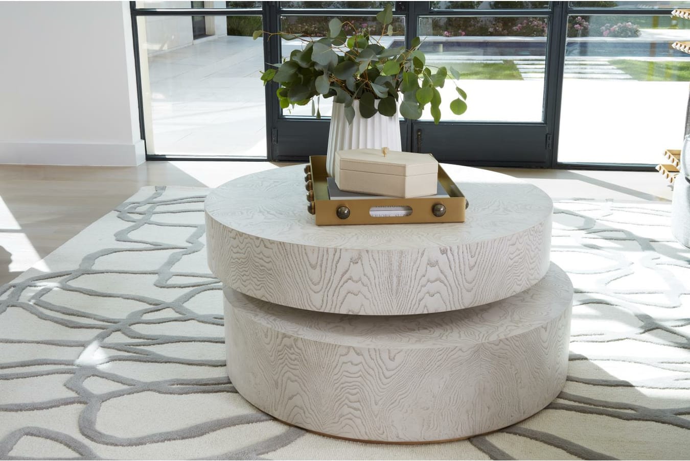 Pivot Cocktail Table - White