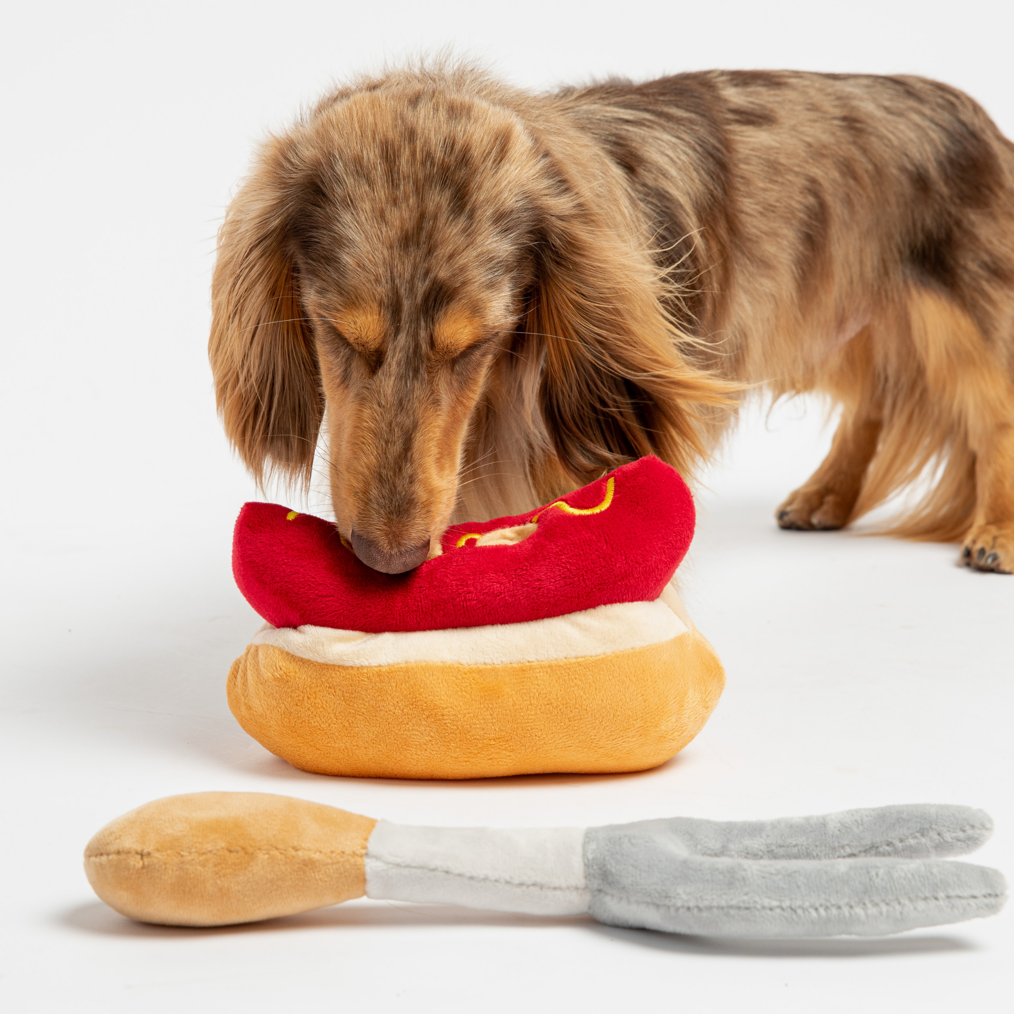 Hot Dog Toy on a Fork Toy