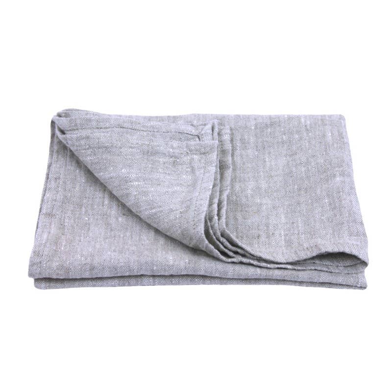 Stonewashed Linen Hand Towel – Light Natural