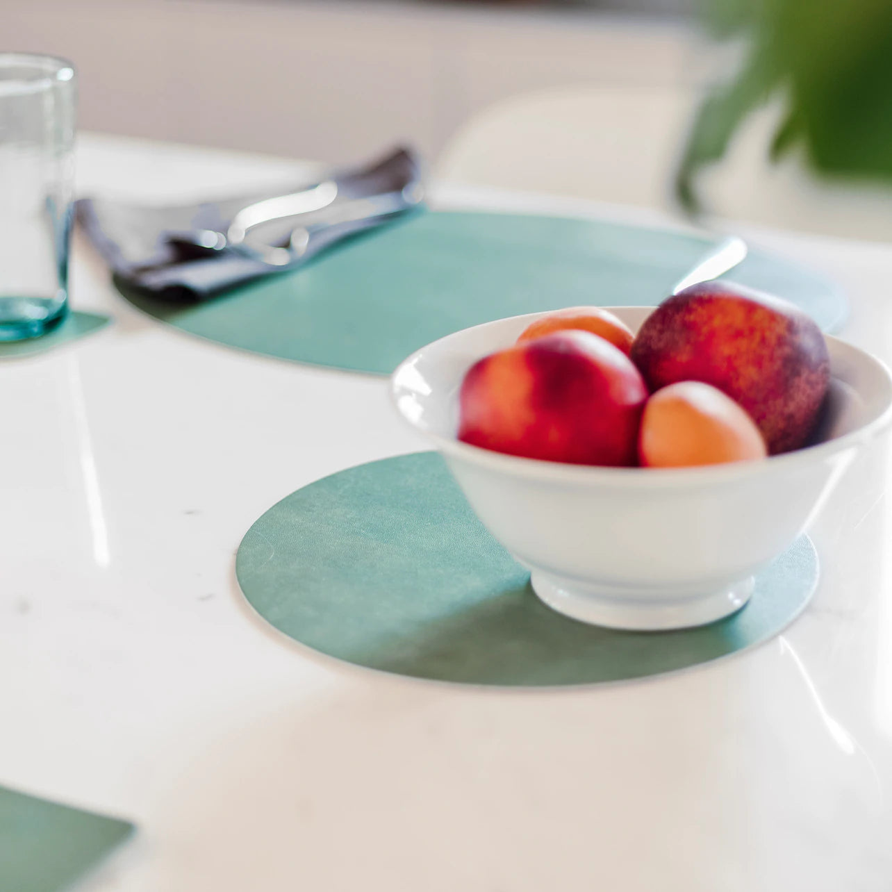 Coto Round Placemat - Salvia/Cachemire