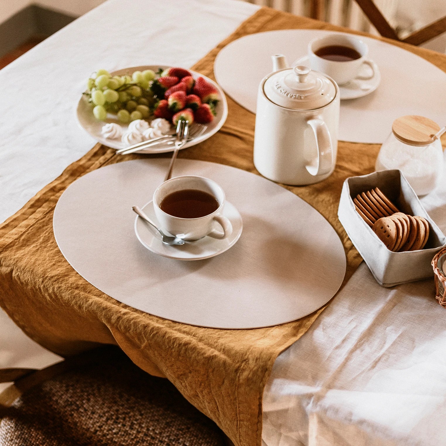 Coto Oval Placemat - Cachemire/Cachemire