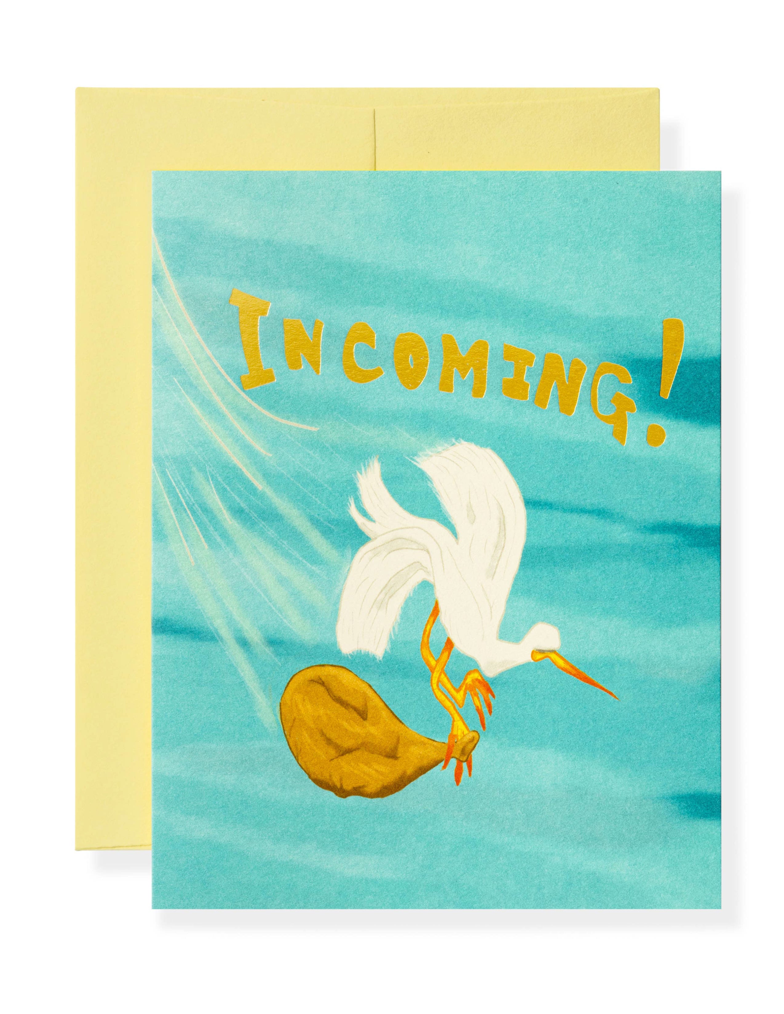 Stork Greeting Card