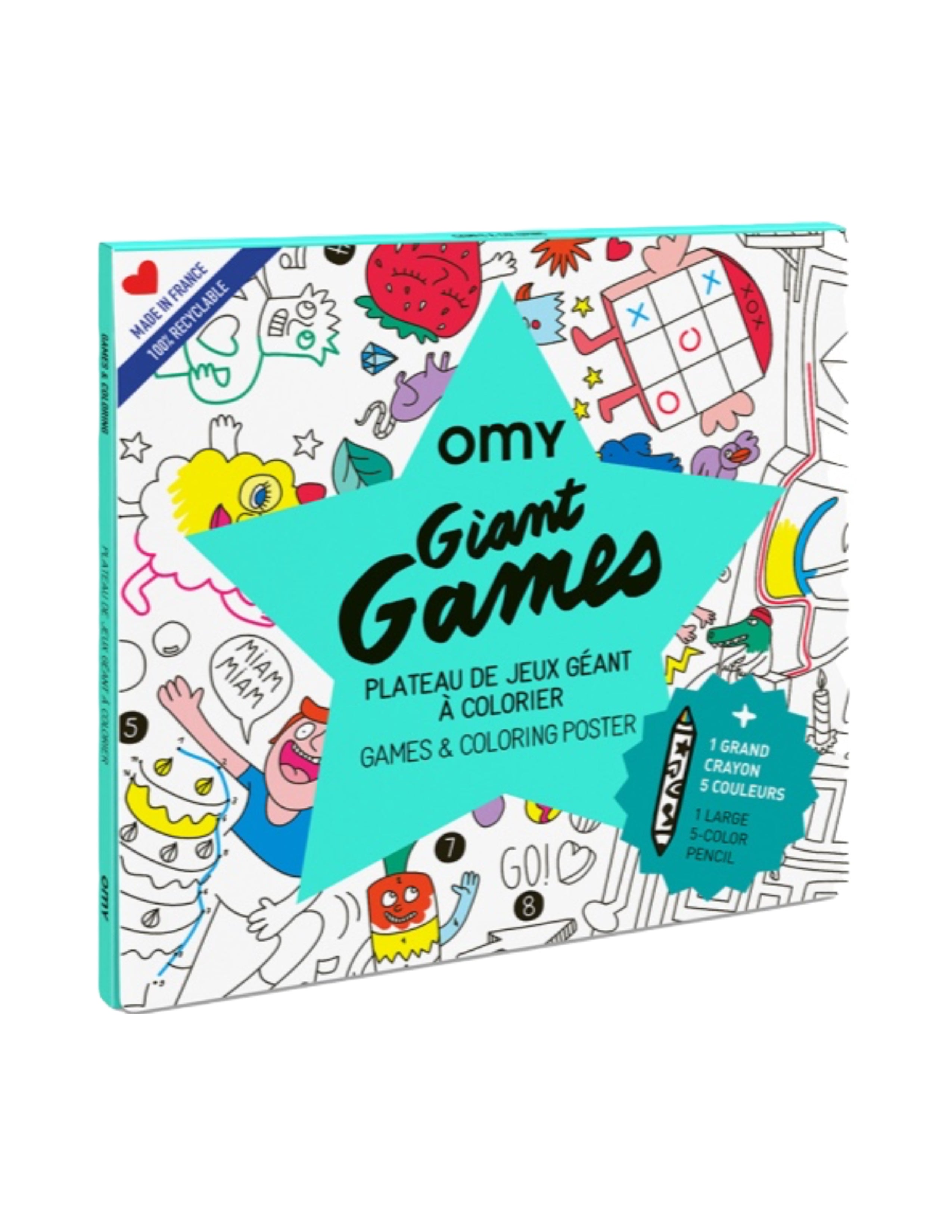 Giant Coloring Poster and Pencil - Games