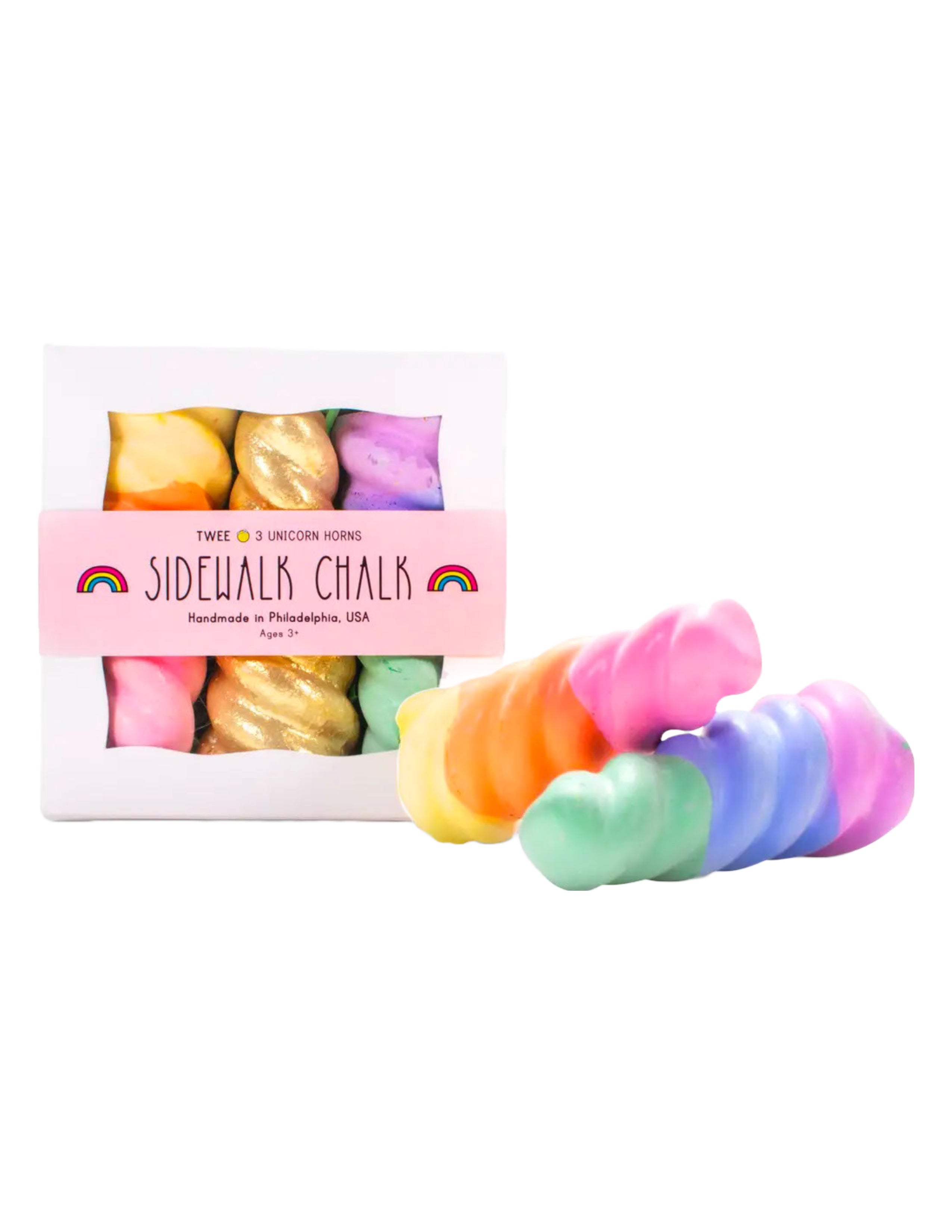 Rainbow Unicorn Horn Sidewalk Chalk