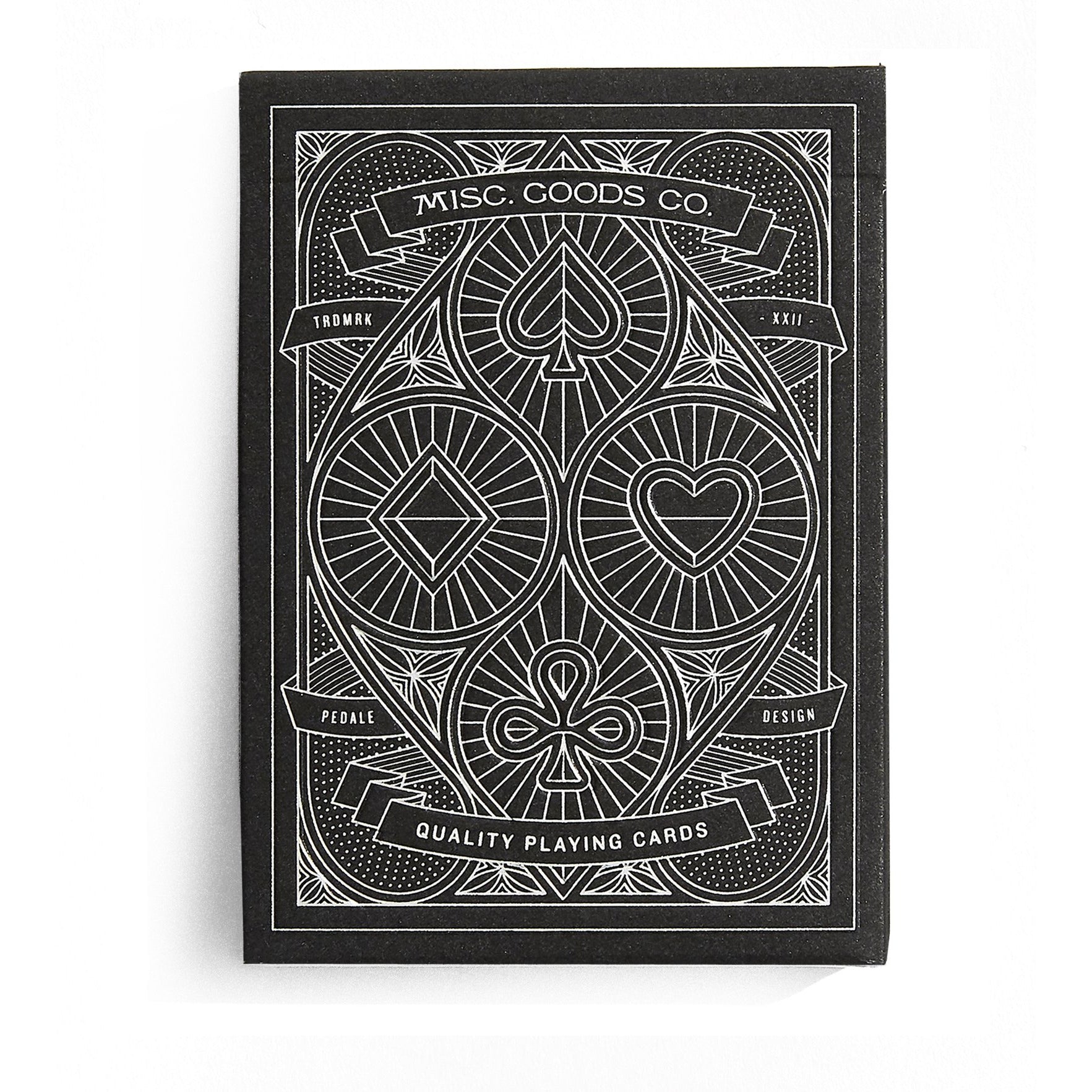 Black Deck of Playing Cards