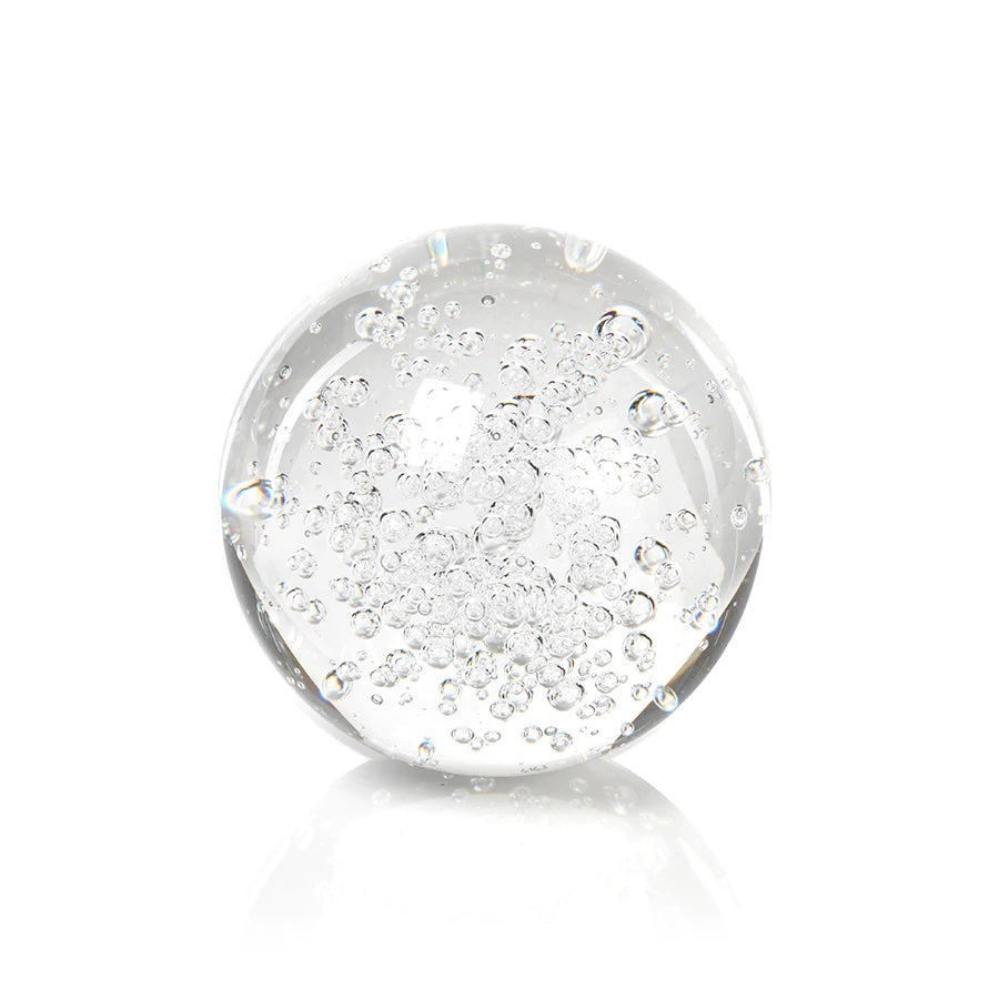 Crystal Fill Ball with Bubbles 3.15"