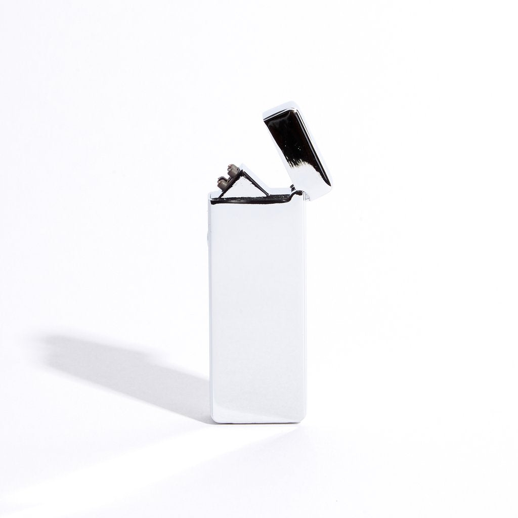 Slim Double Arc Lighter - Silver Metallic