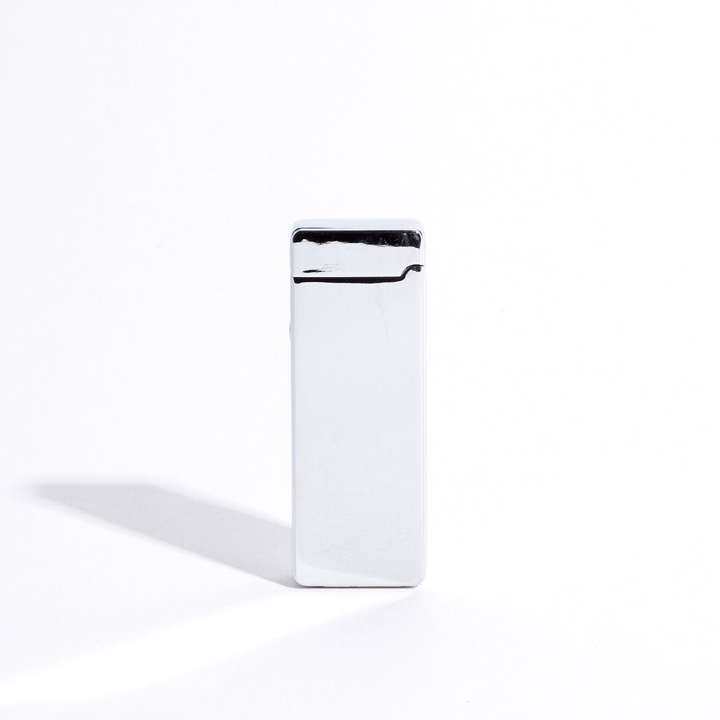 Slim Double Arc Lighter - Silver Metallic