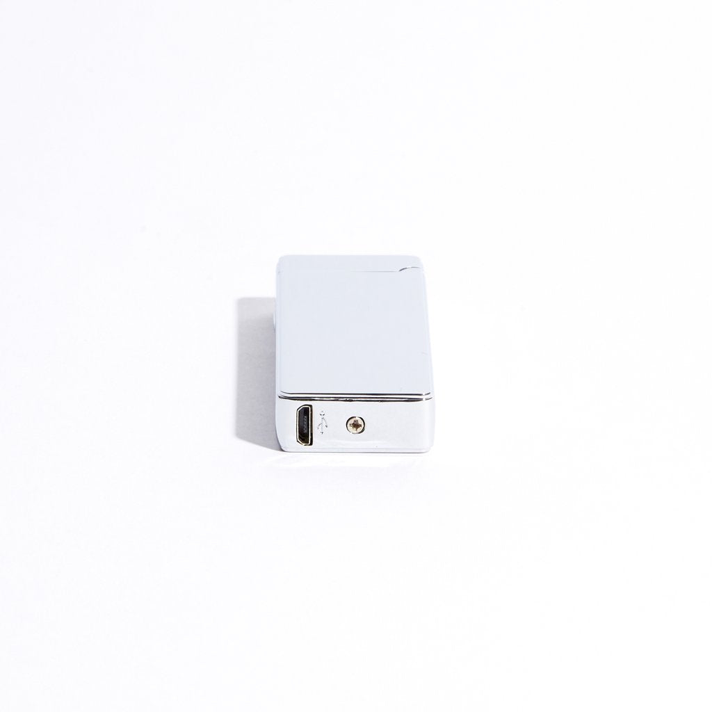 Slim Double Arc Lighter - Silver Metallic