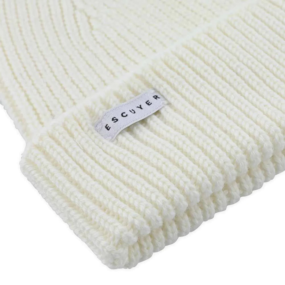 Ribbed Beanie - Cream