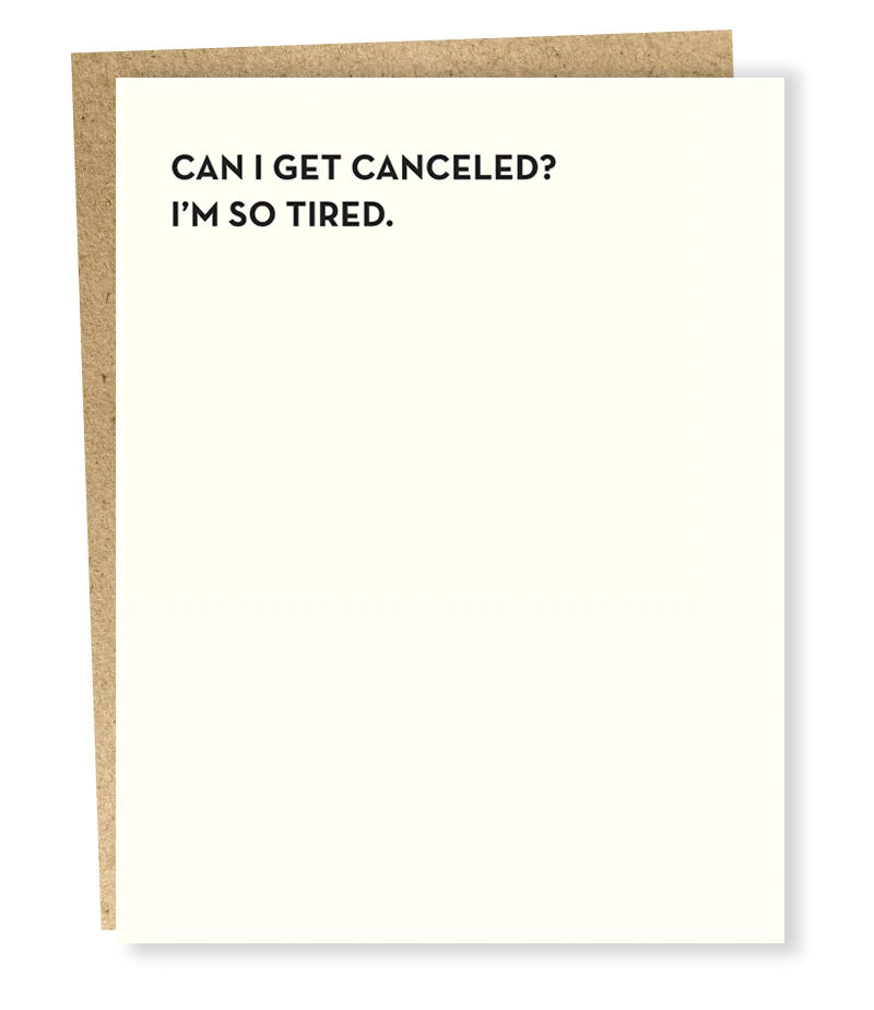 So Tired Card