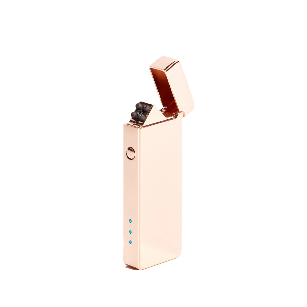 Slim Double Arc Lighter - Rose Gold Metallic
