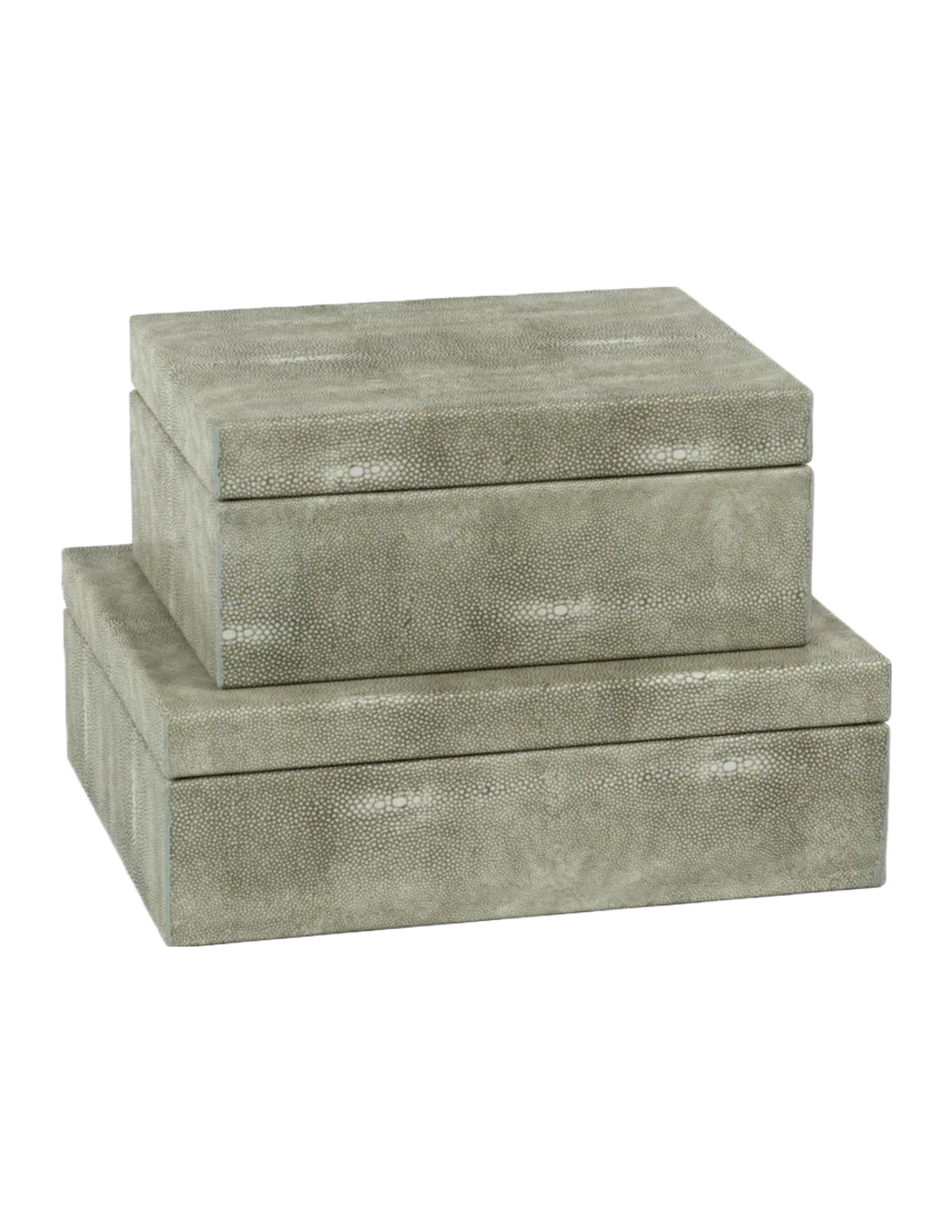 Moorea Shagreen Leather Box