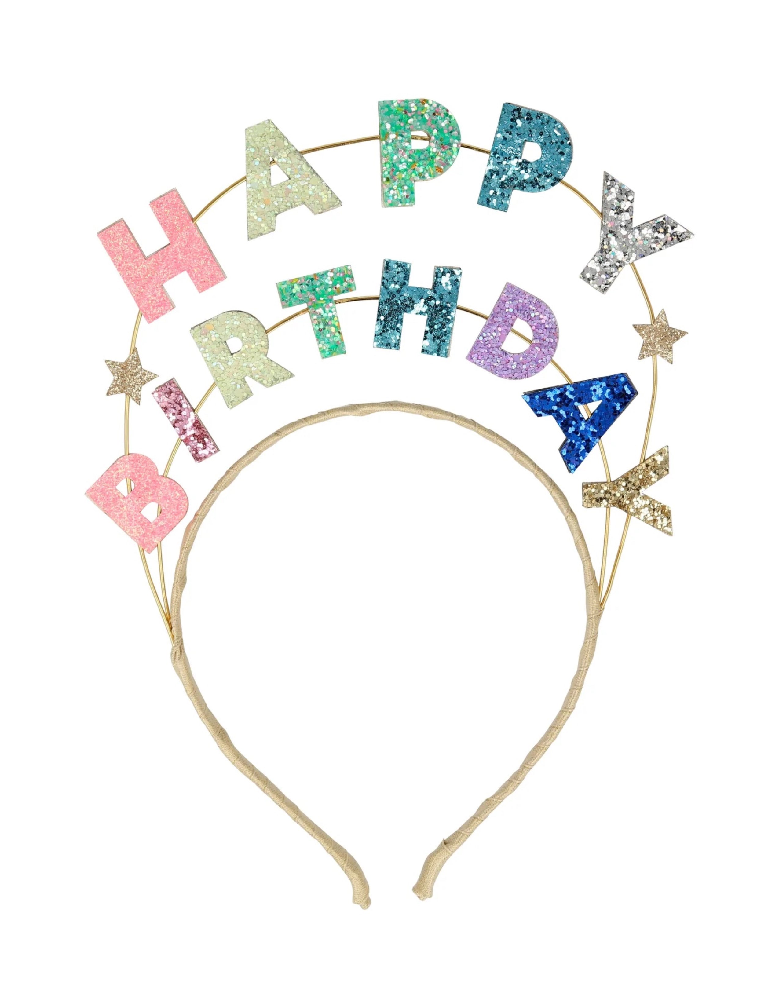 Happy Birthday Glitter Headband