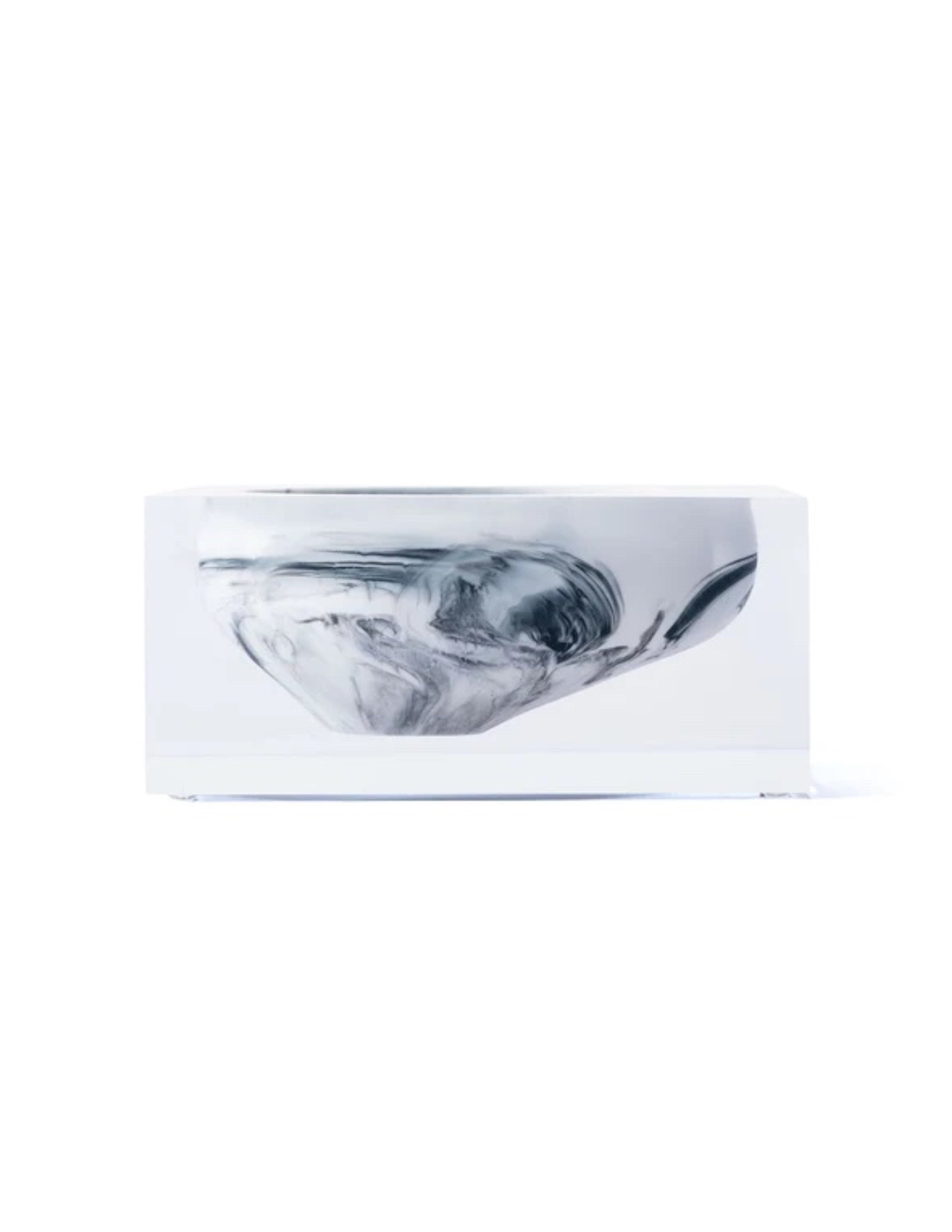 Block Bowl - White Marble