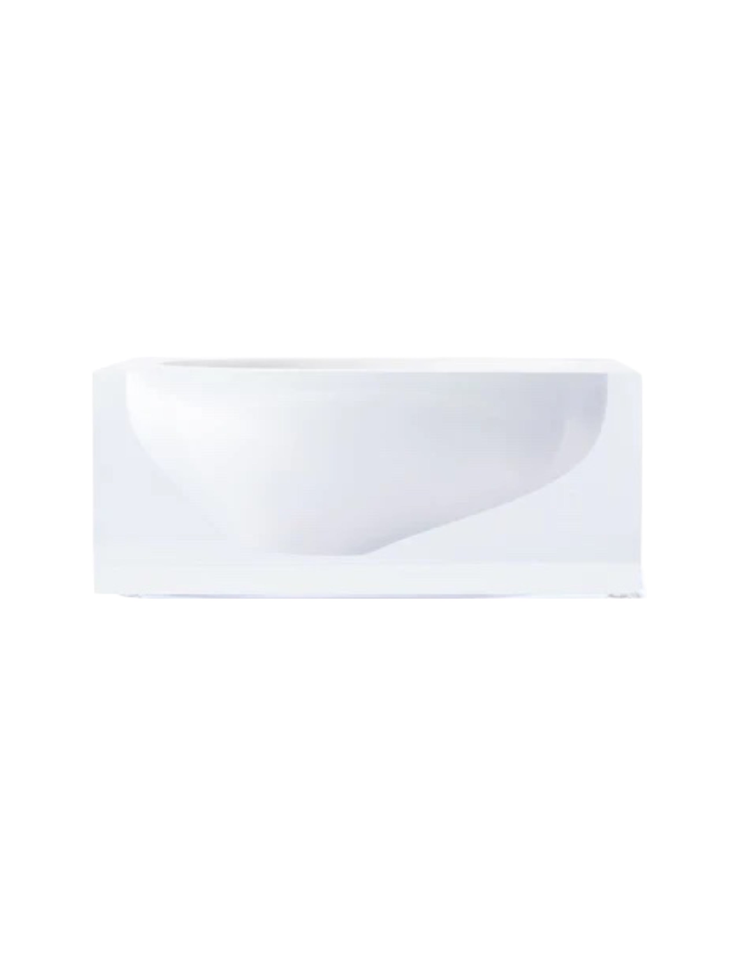 Block Bowl - White