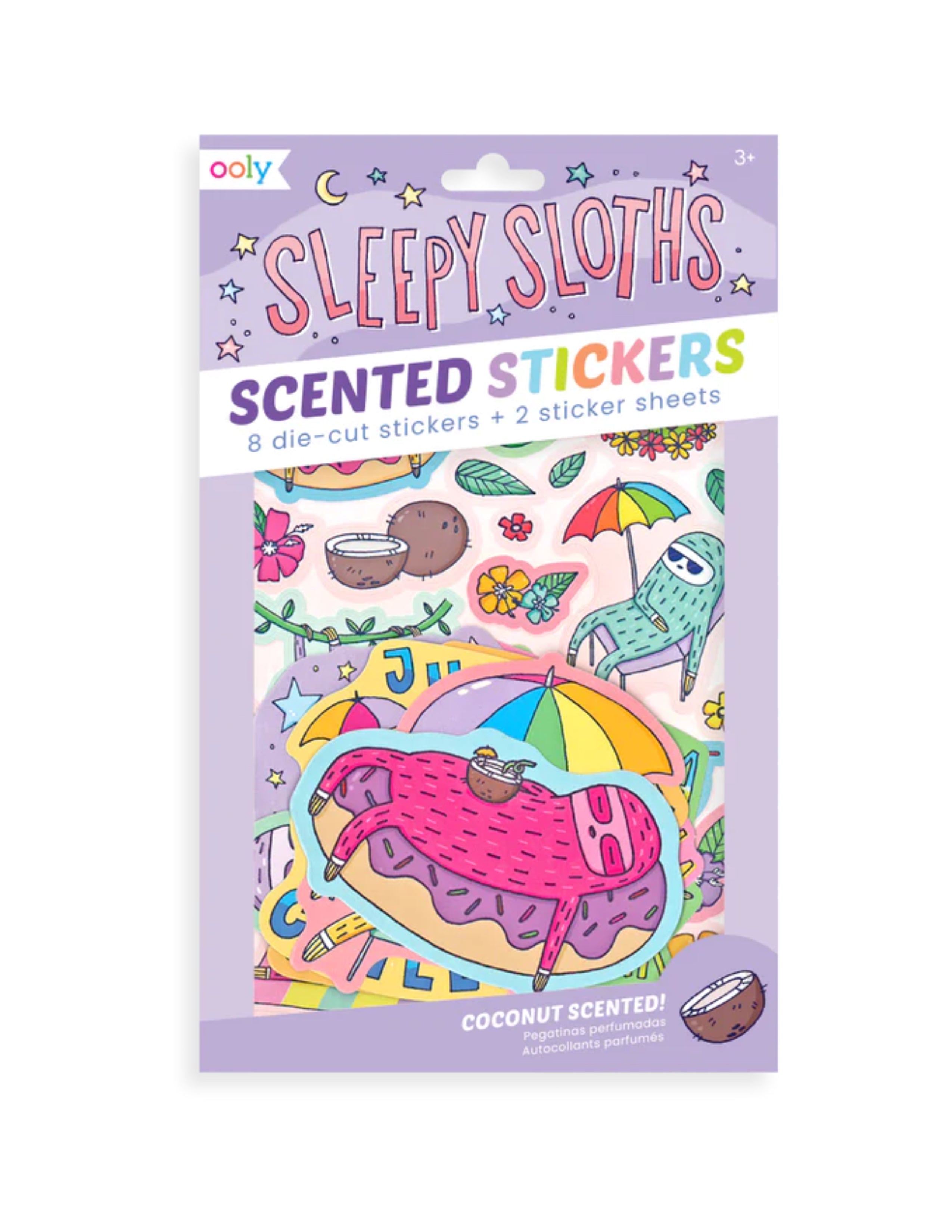 Scented Scratch Stickers - Sleepy Sloths