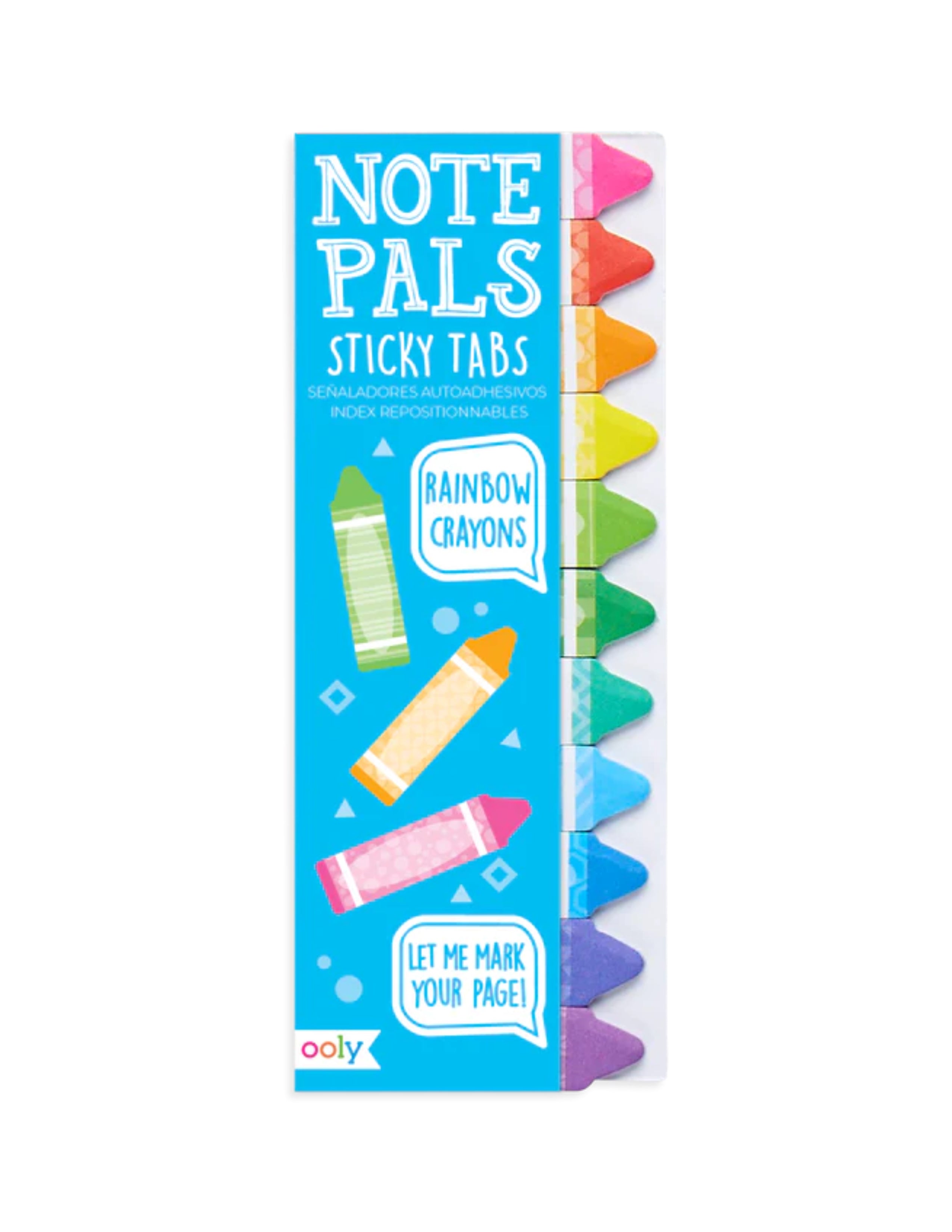 Notepals Sticky Tabs - Rainbow Crayons