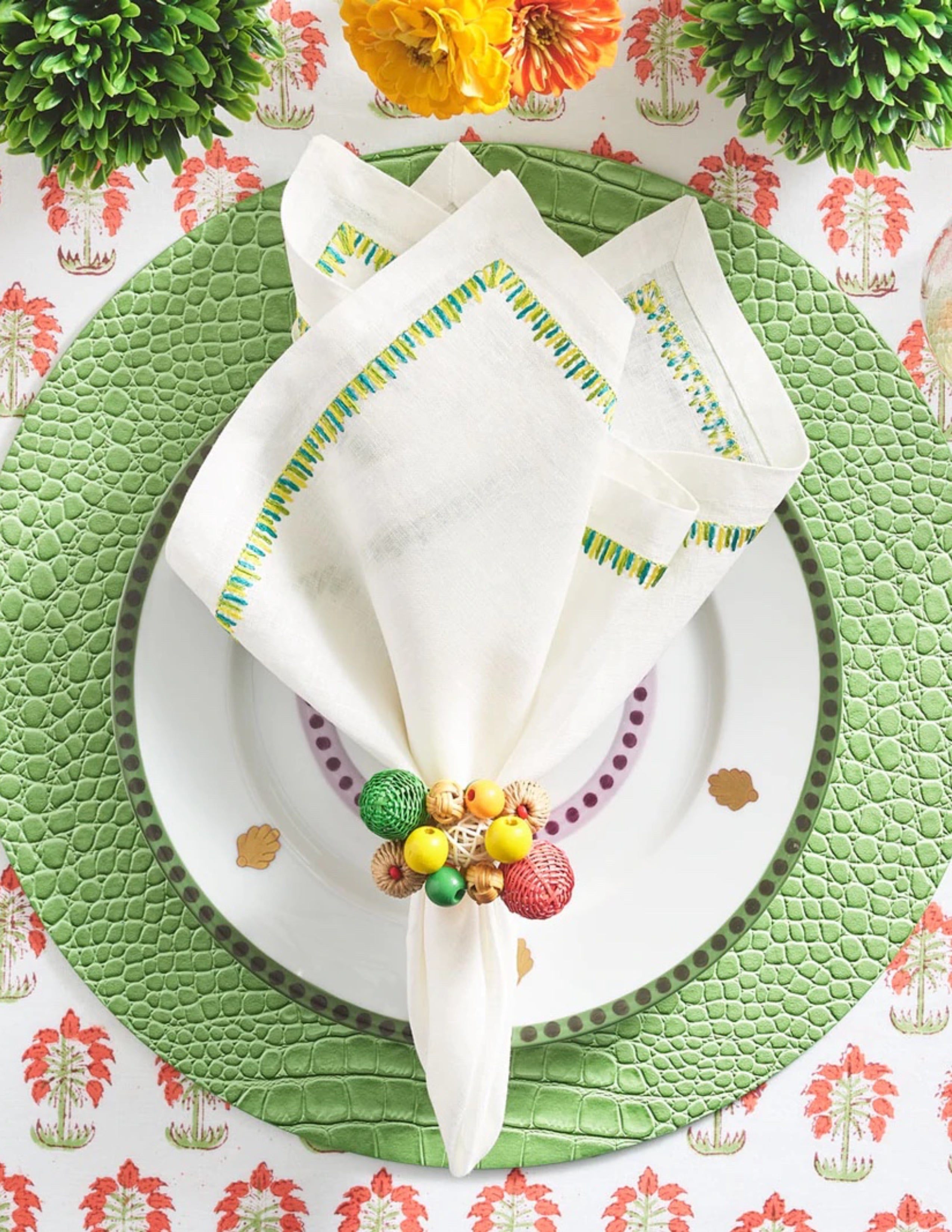 Croco Placemat Set/4 - Green