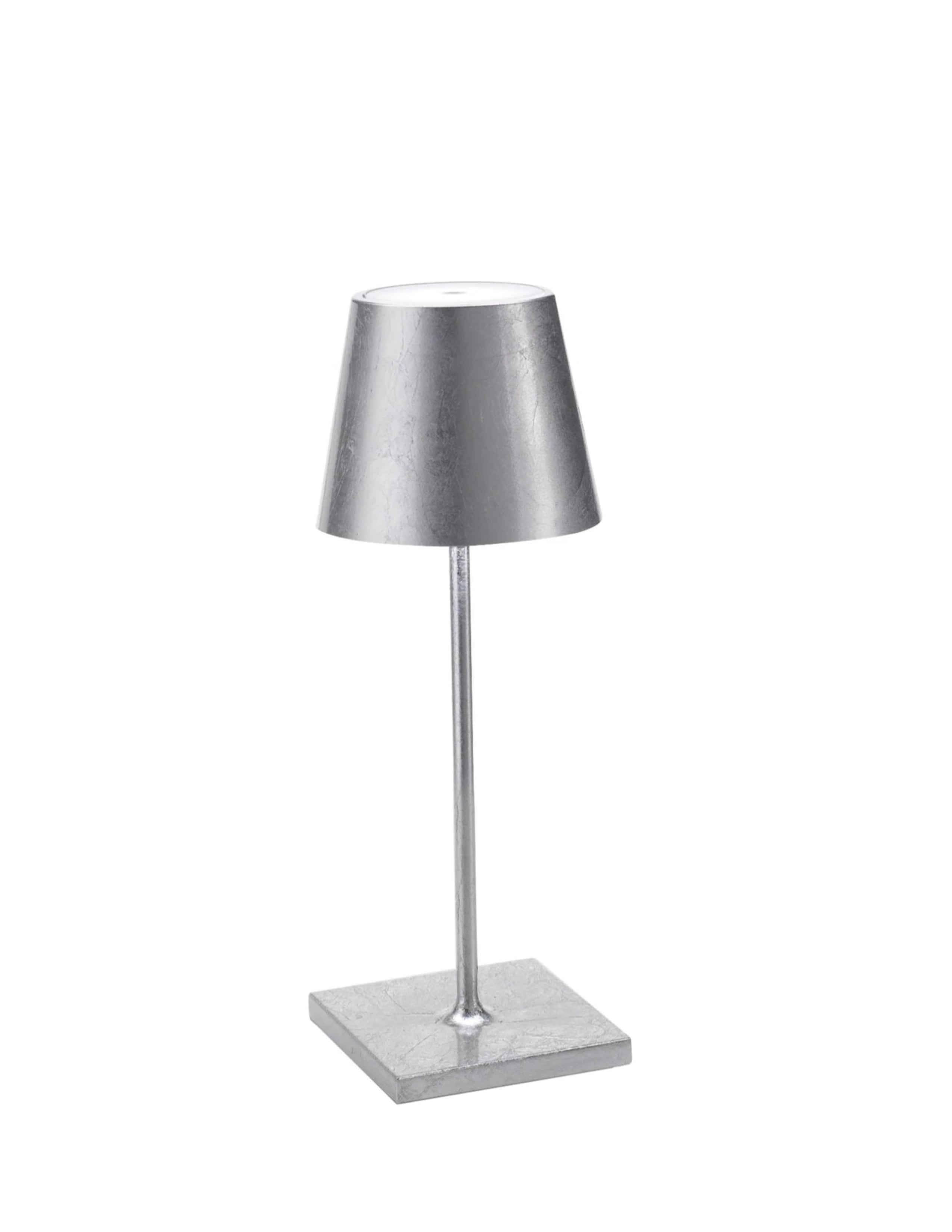 Poldina Pro Mini Cordless Lamp - Silver Leaf