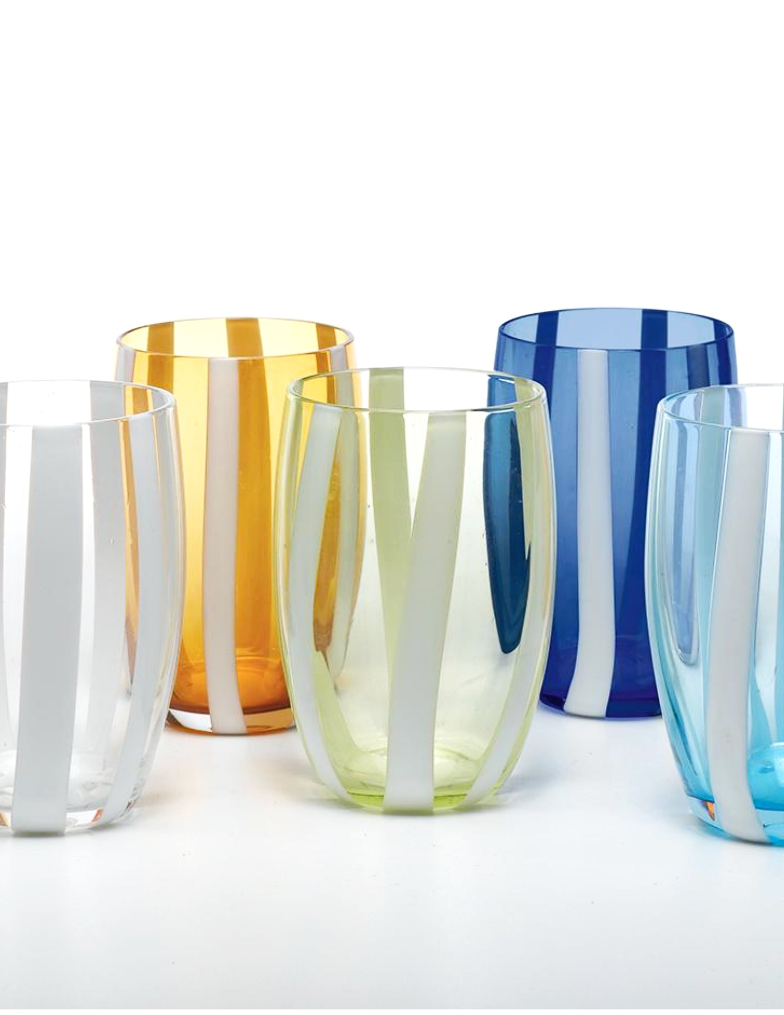 Gessato Tumbler Set/4 - Cobalt