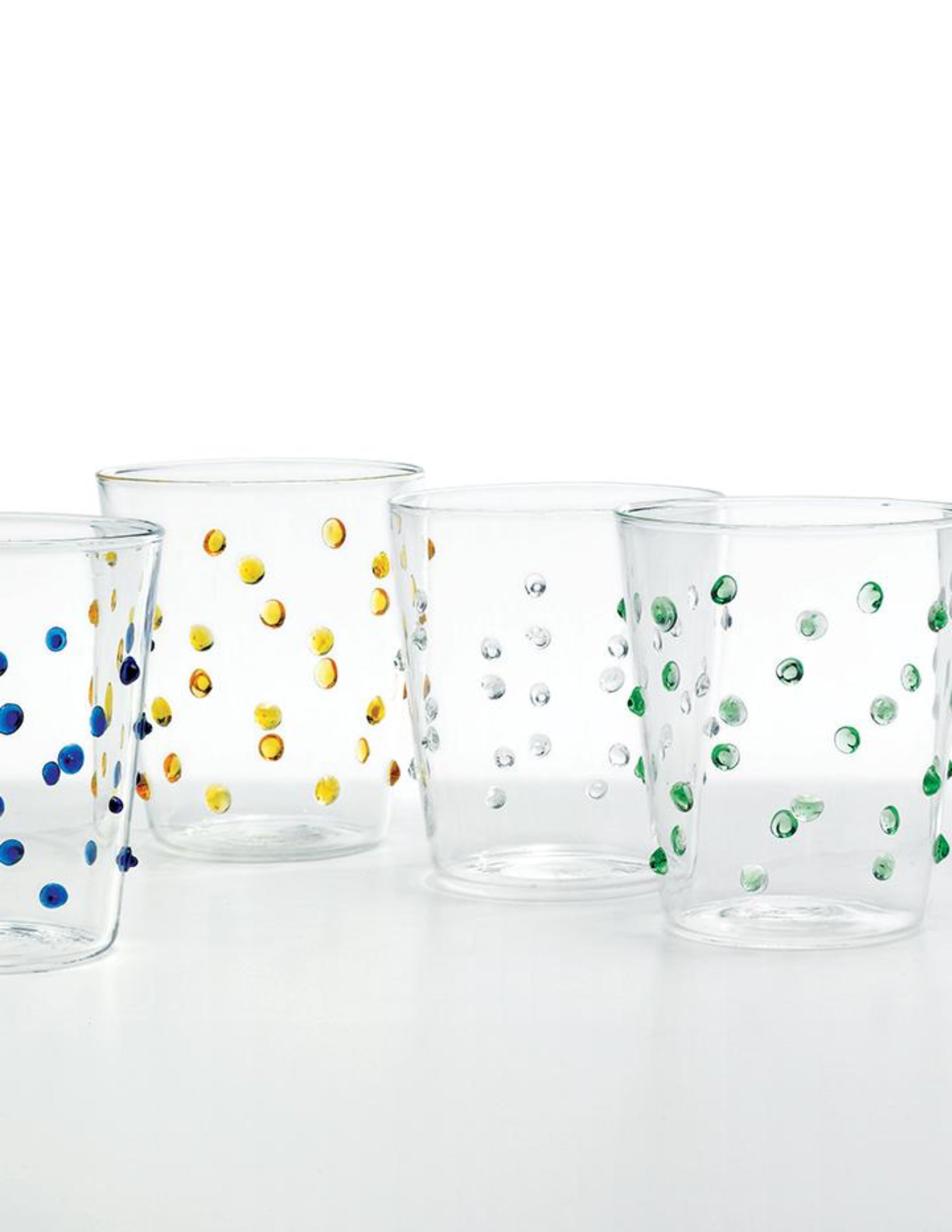 Party Tumbler Set/4 - Clear Dot