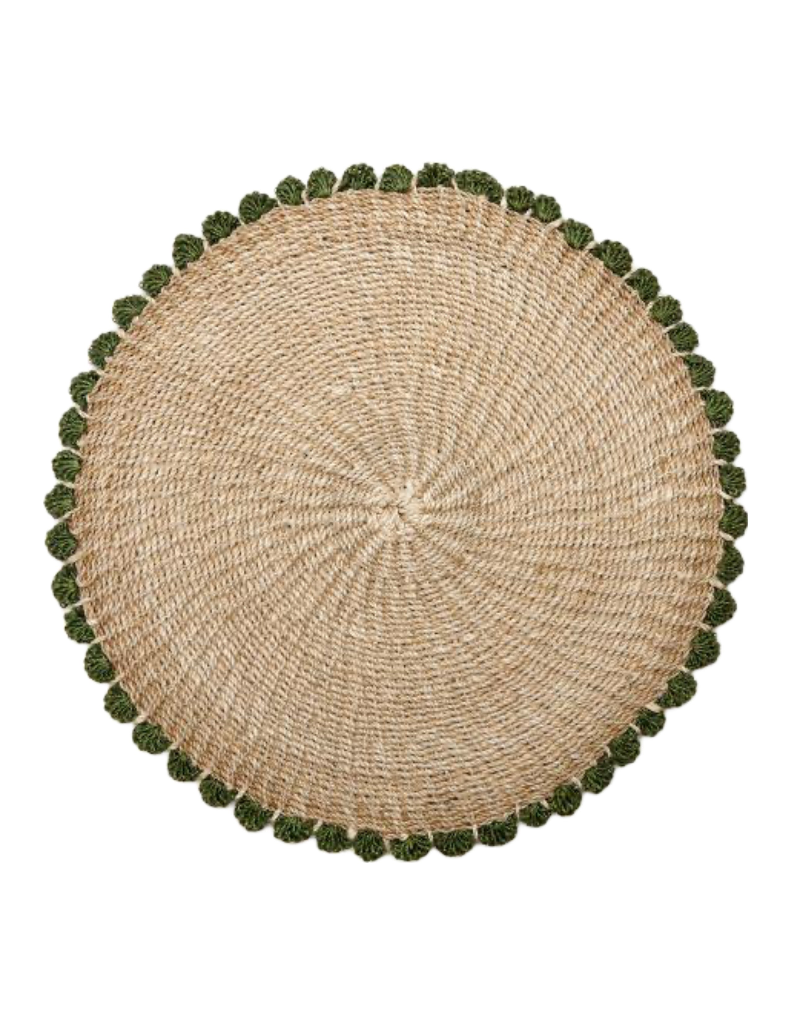 Border Tahitian Placemat Set of 4 - Grass