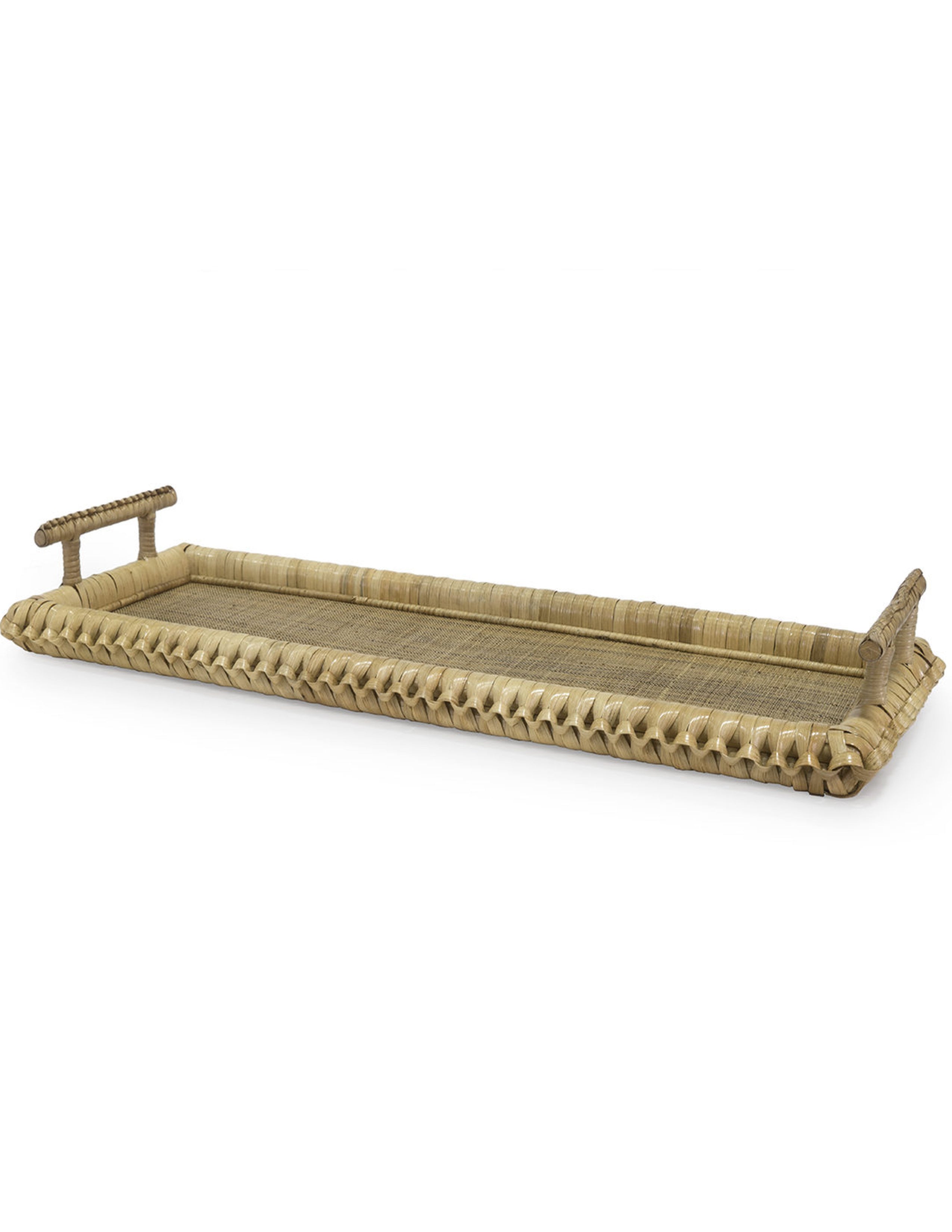 Kenis Braided Rectangular Tray - Natural