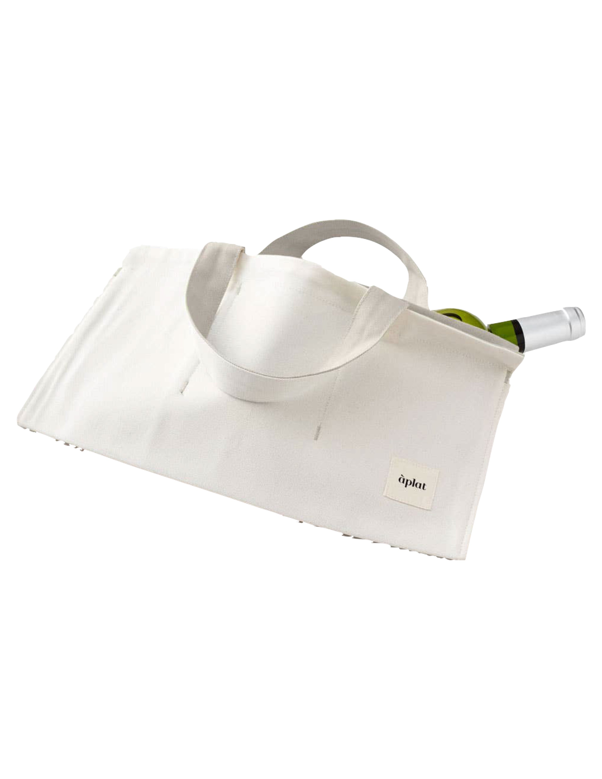 Vin One Bottle Wine Tote - Two Tone Stone