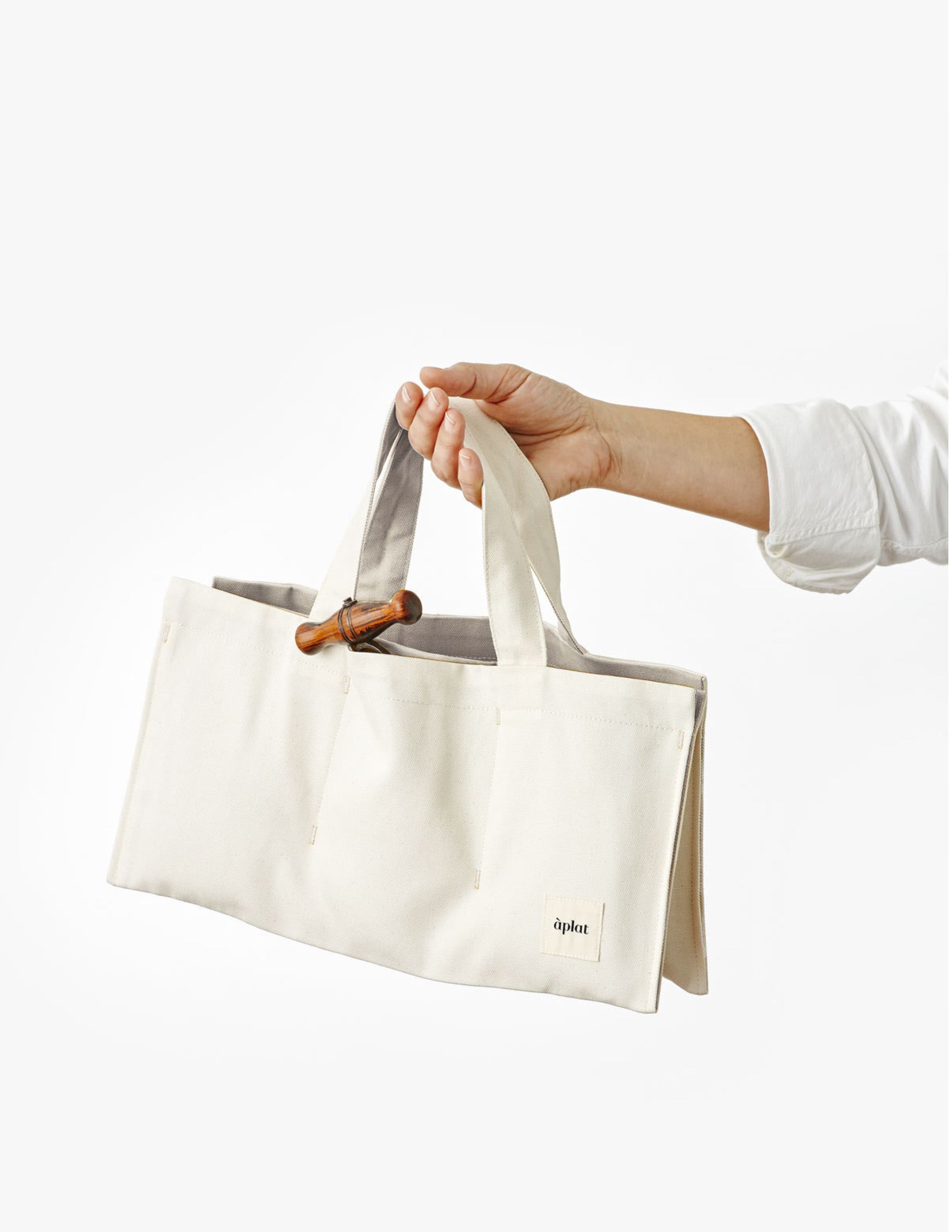 Vin One Bottle Wine Tote - Two Tone Stone