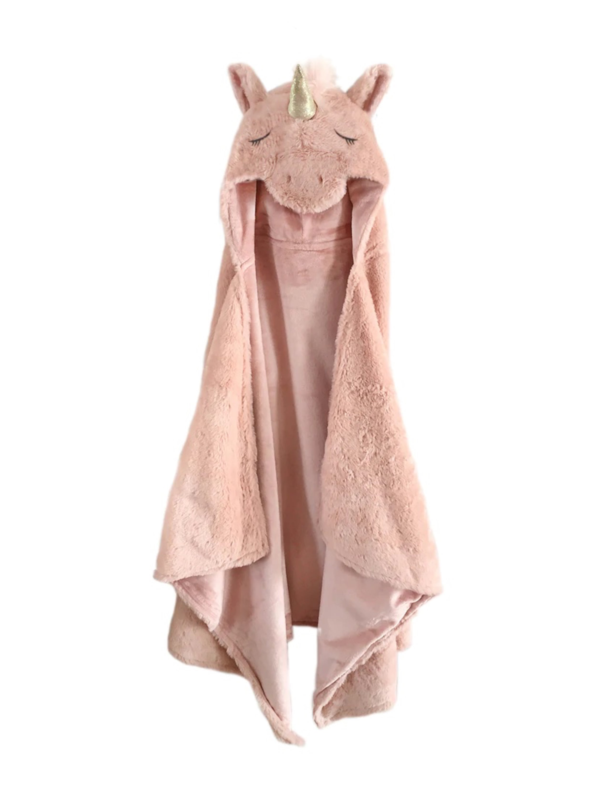 'Uliana' Plush Unicorn Hooded Blanket