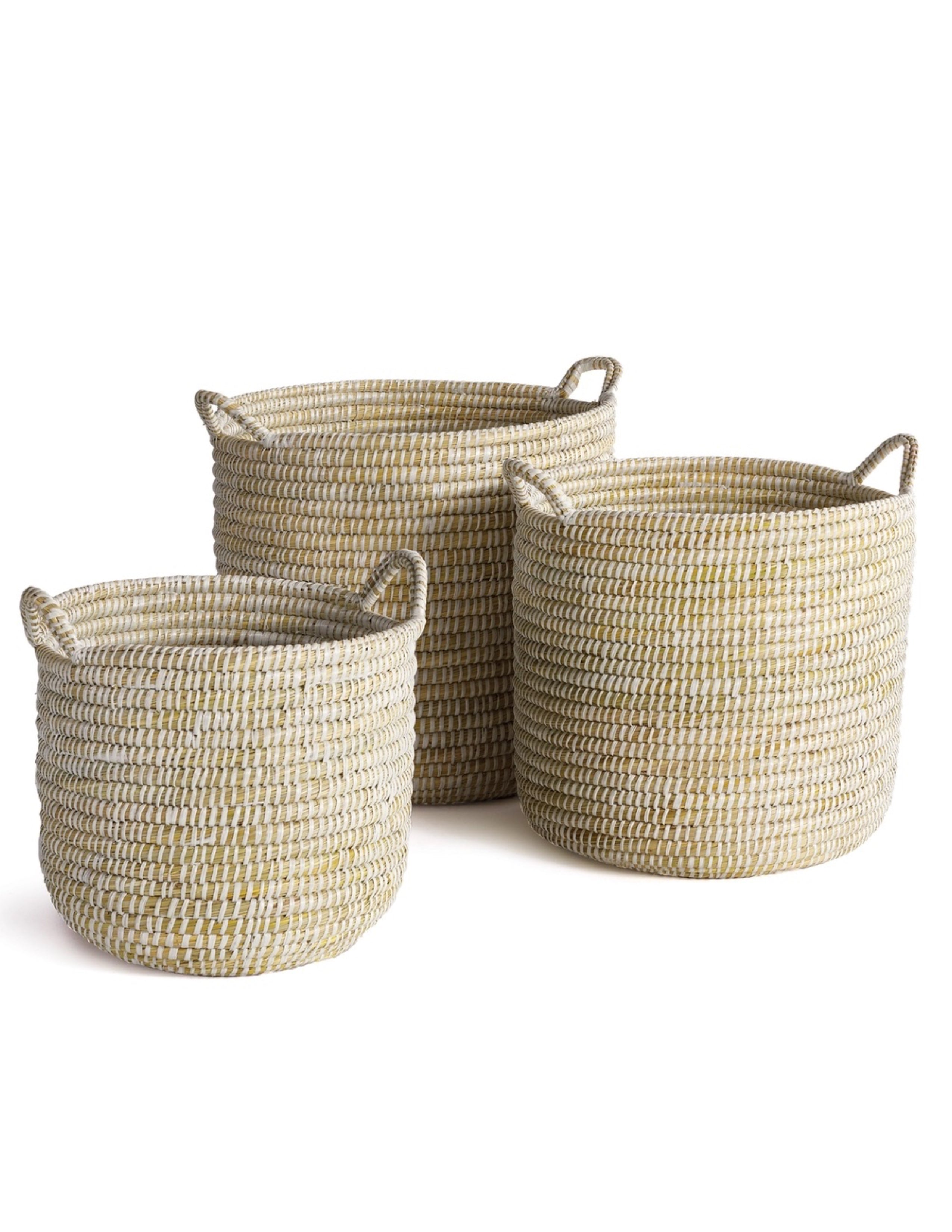Rivergrass Round Basket w/ Handles
