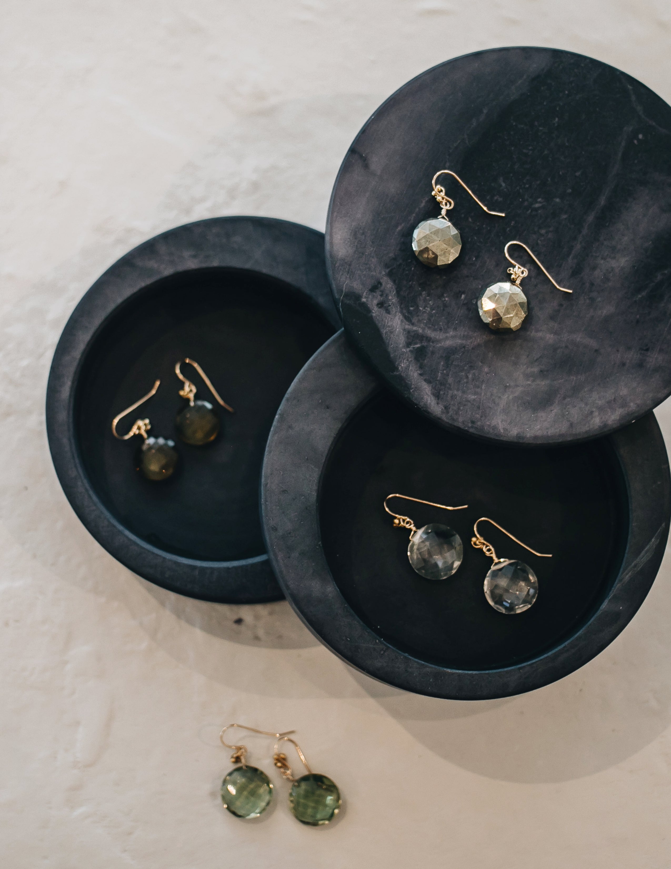 Pyrite Disk Earrings