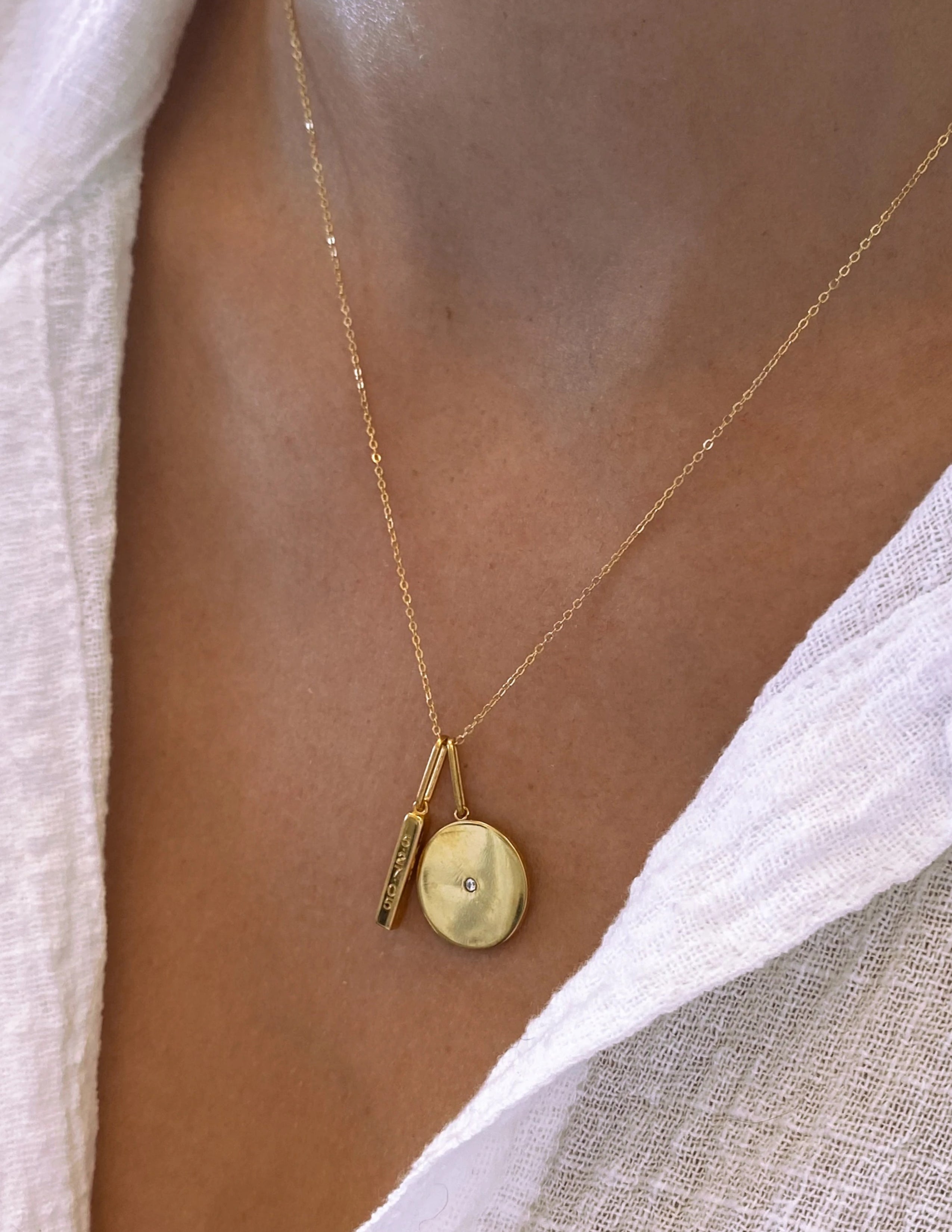 Balia Disc and Stone Charm
