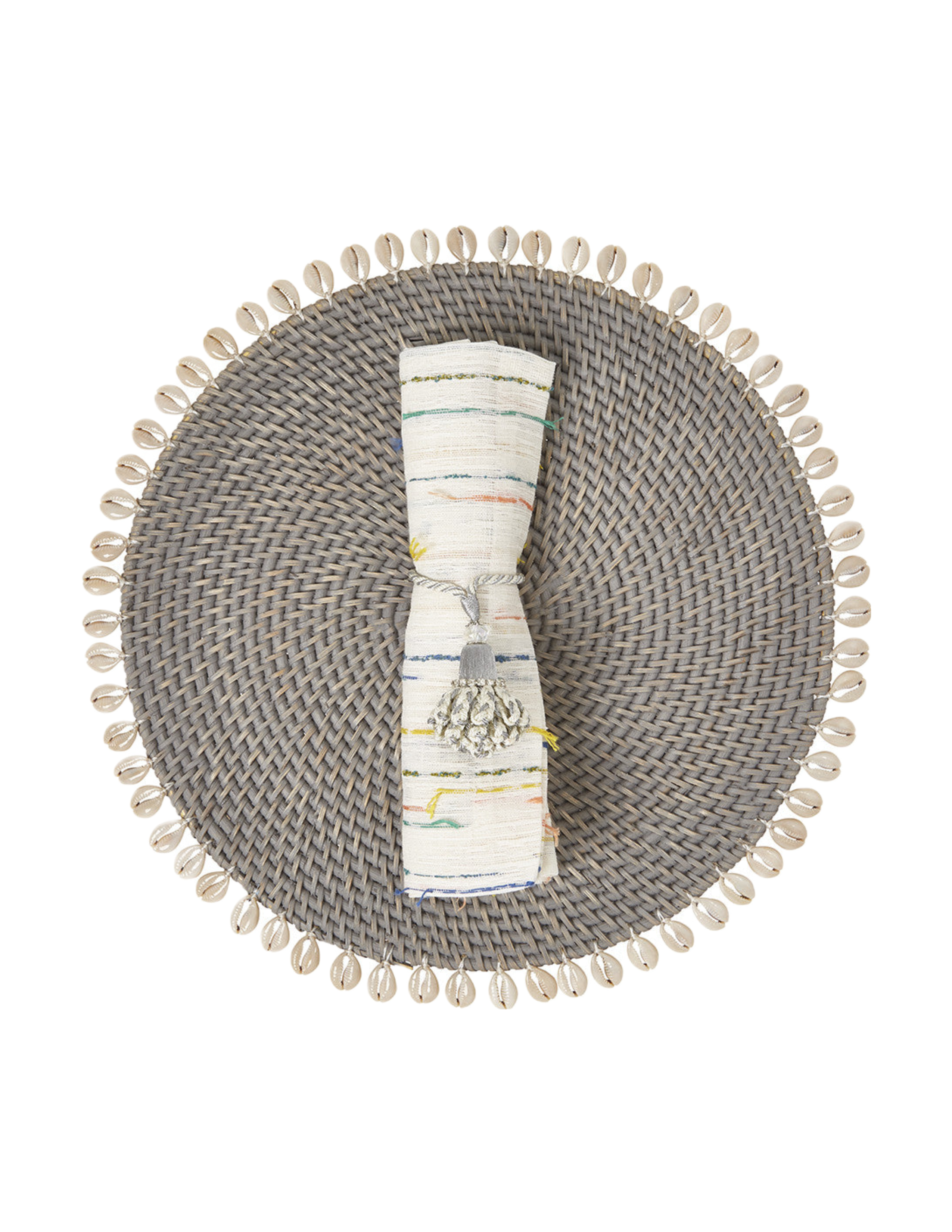 Capiz Placemat S/4 - Gray