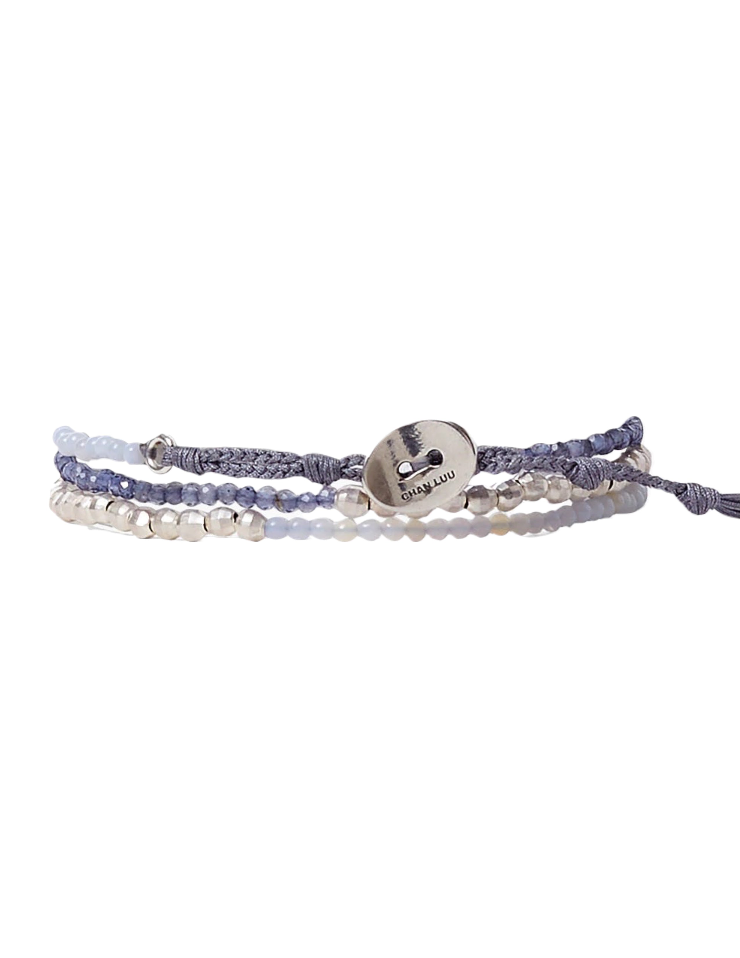 Iolite Gold Wave Naked Wrap Bracelet