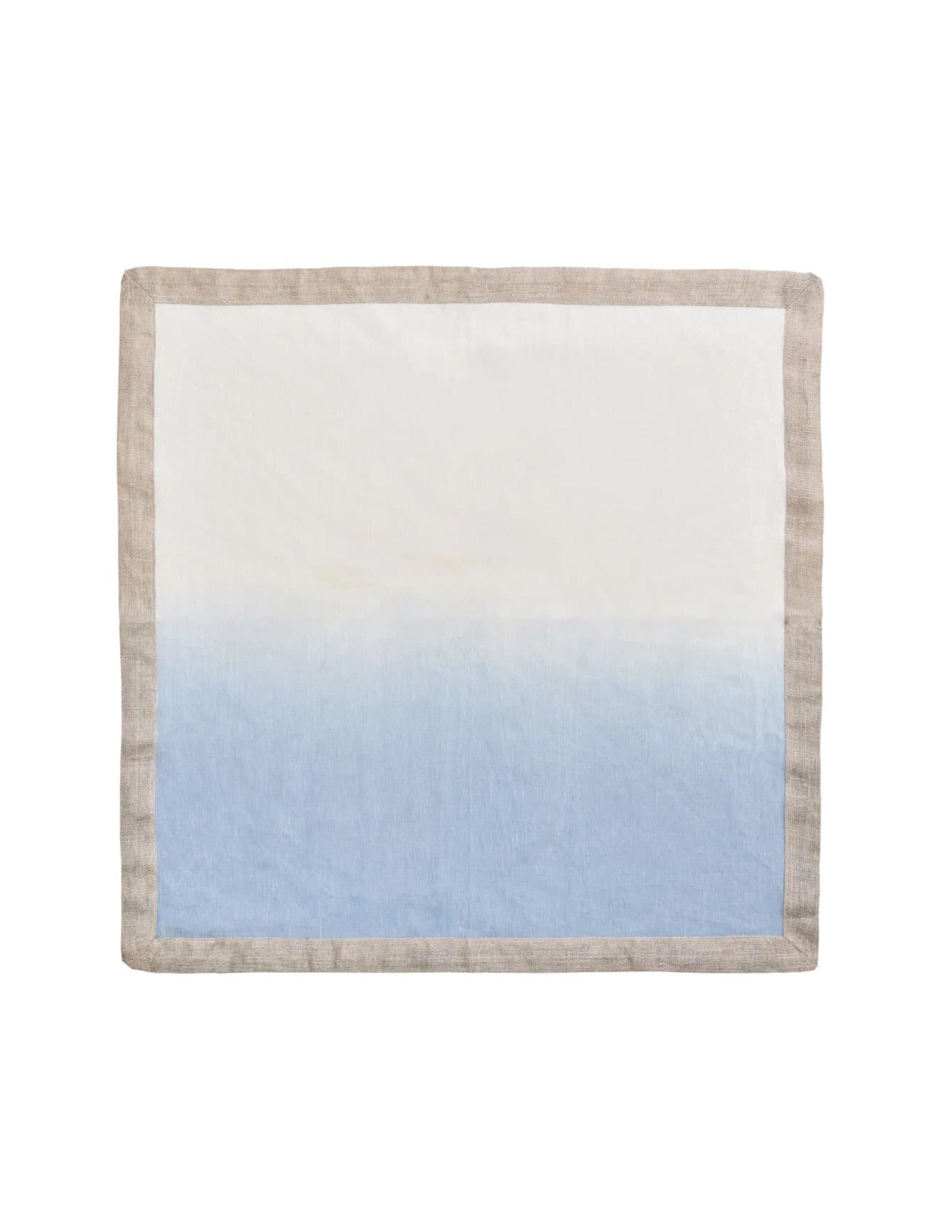 Dip Dye Napkin Set/4 - White & Periwinkle