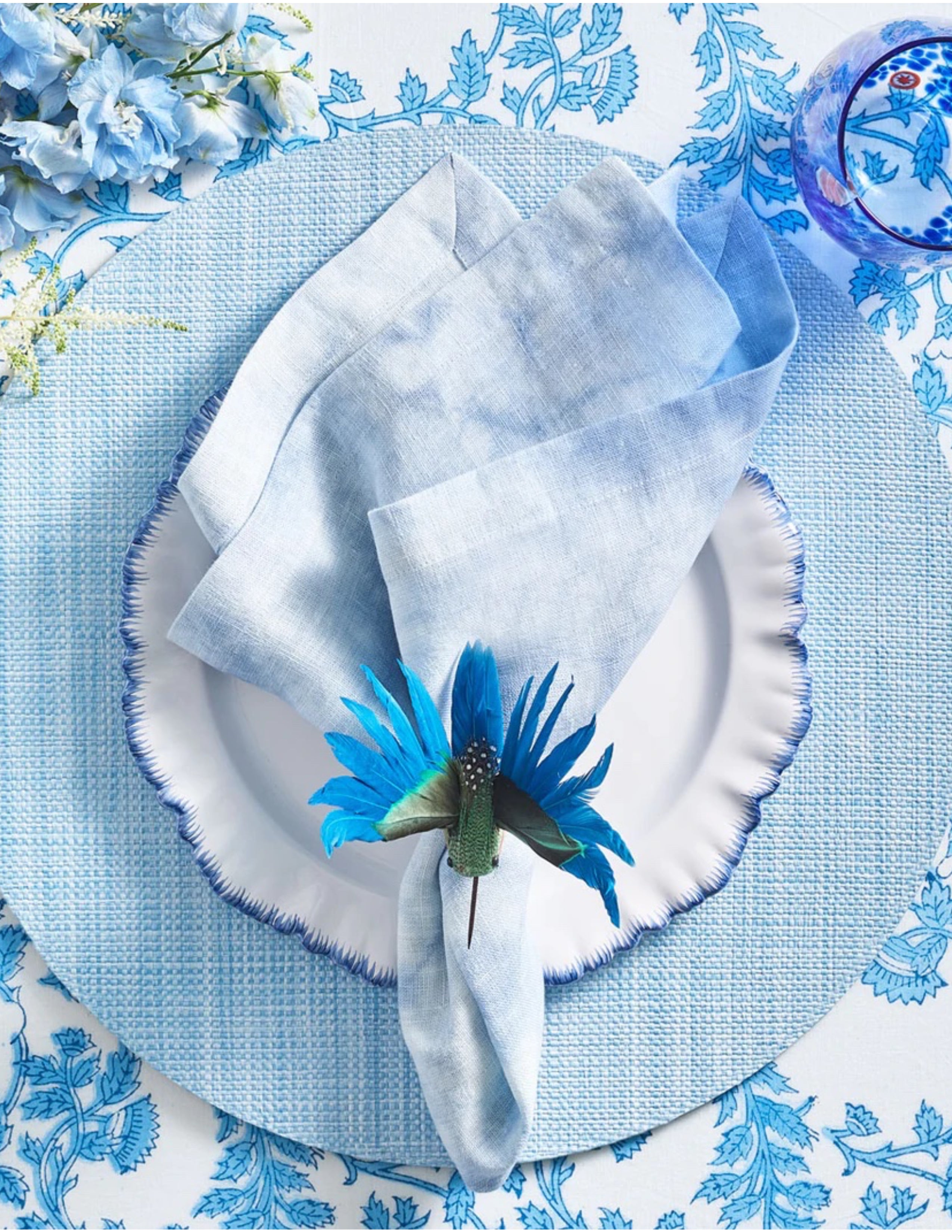 Portofino Placemat Set/4 - Periwinkle