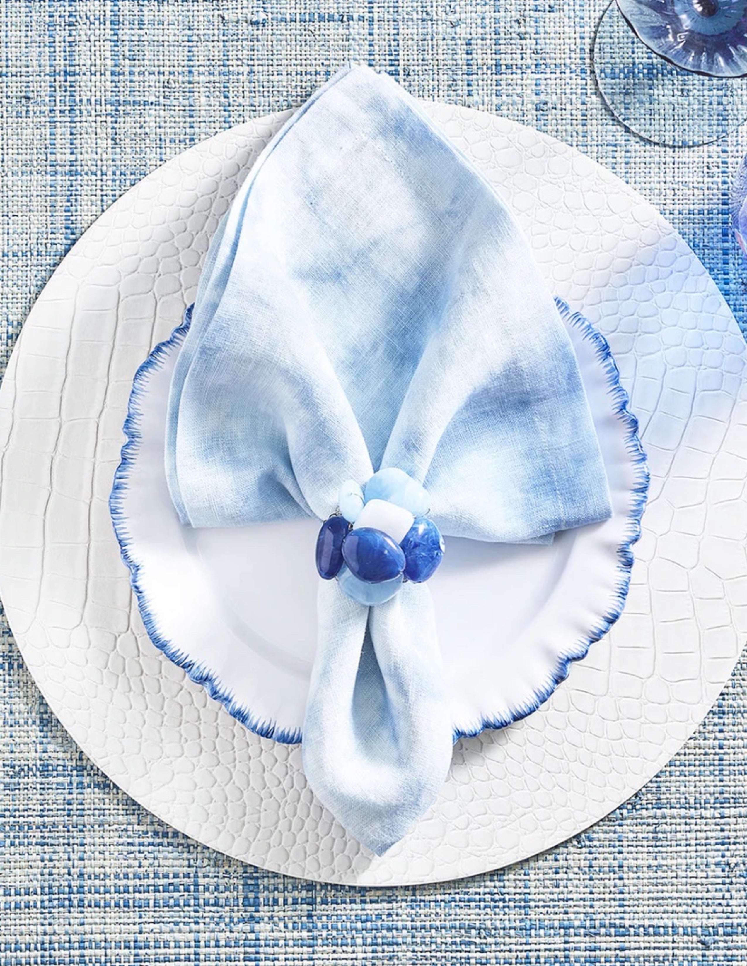 Croco Placemat Set/4 - White
